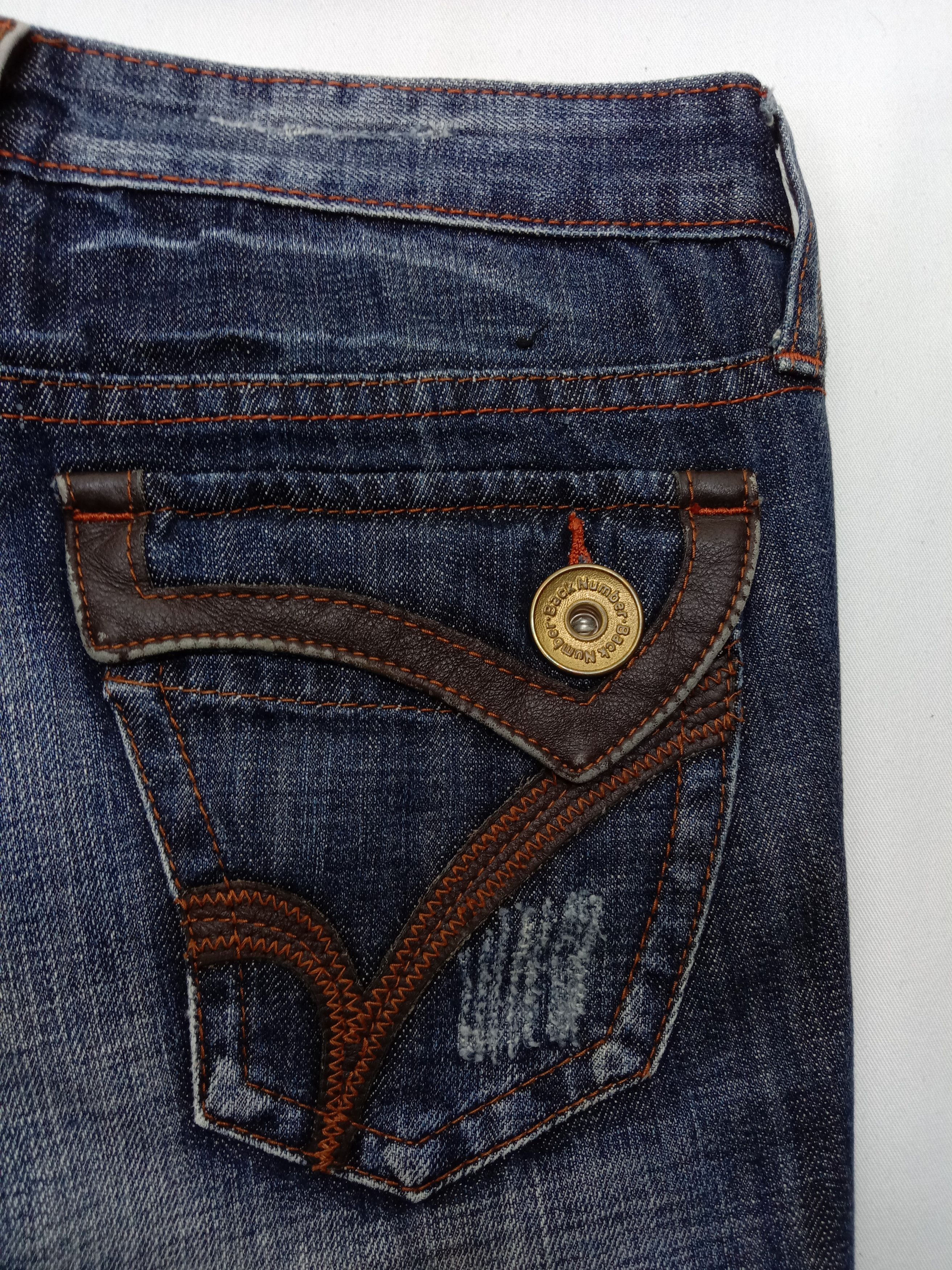Japanese Brand Vintage Japanese Back Number Bell Bottom Flare Jeans Size 30" / US 8 / IT 44 - 11 Thumbnail