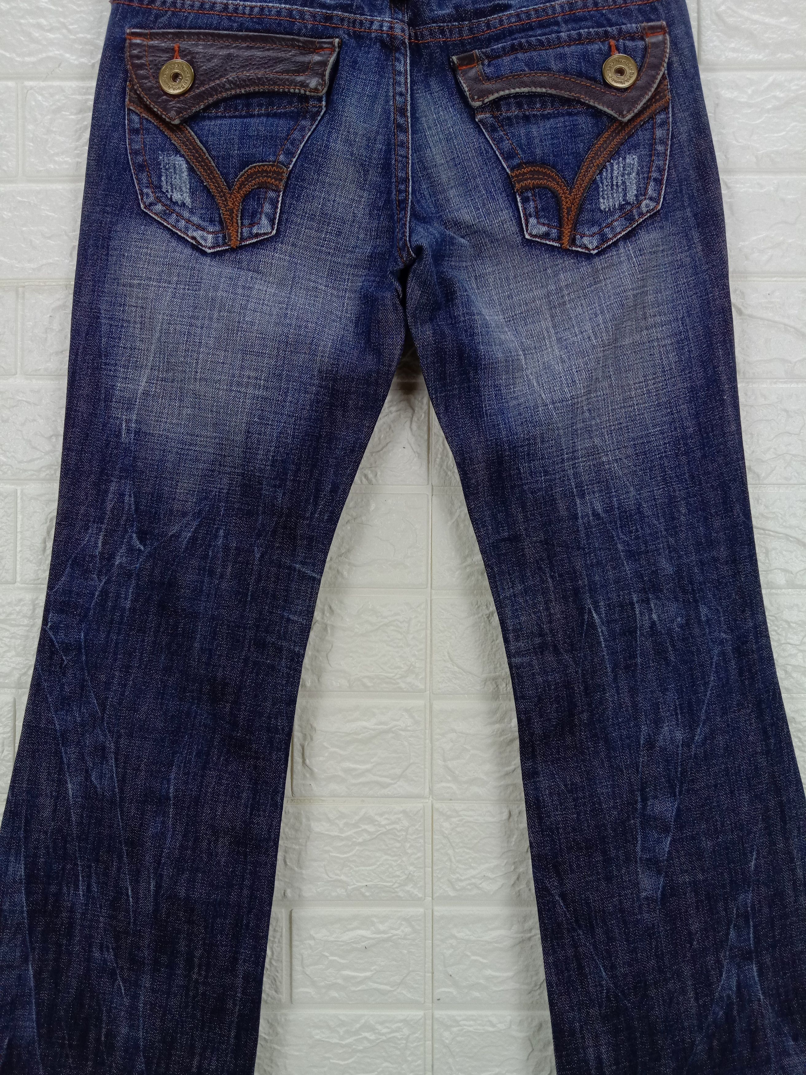 Japanese Brand Vintage Japanese Back Number Bell Bottom Flare Jeans Size 30" / US 8 / IT 44 - 7 Thumbnail