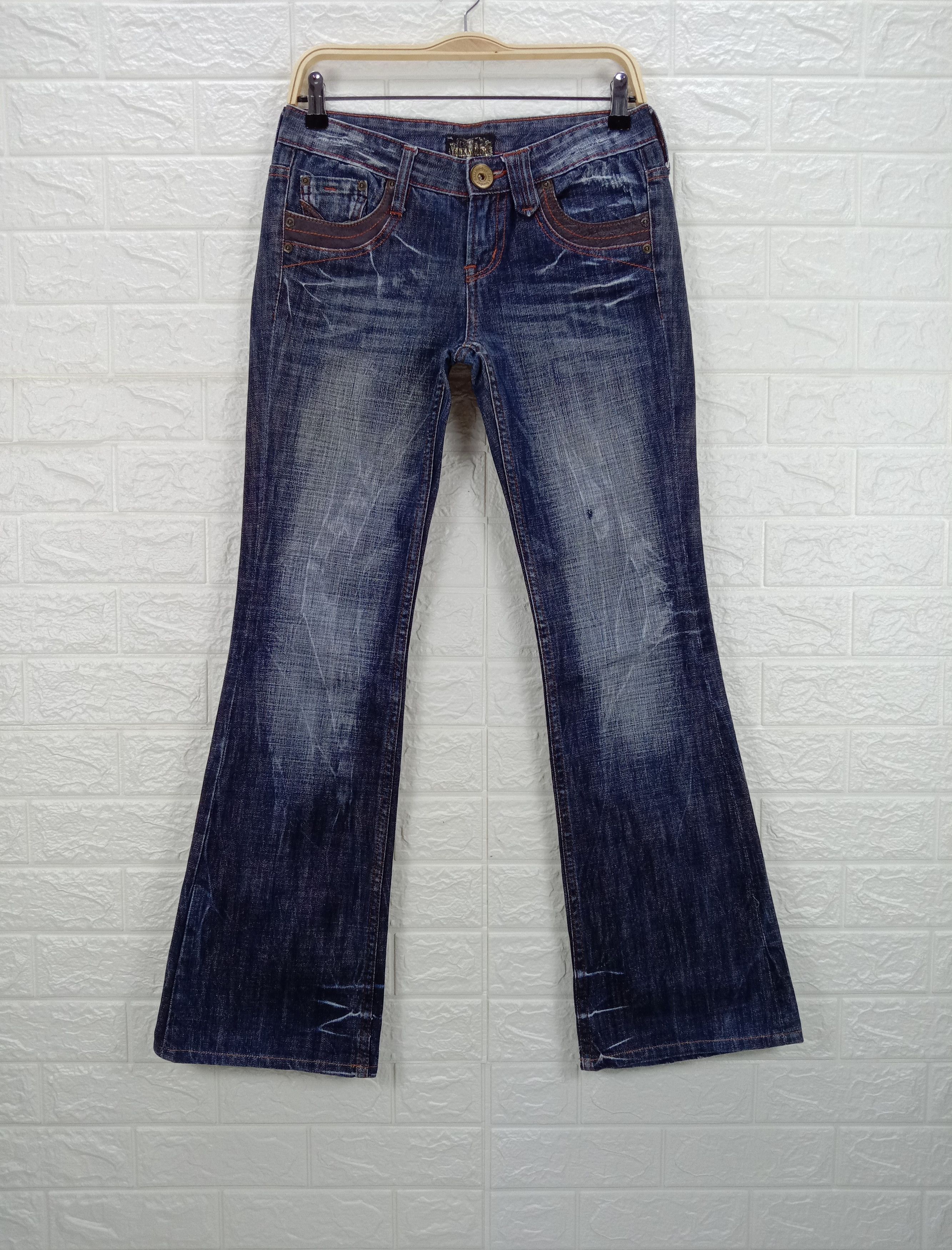 Japanese Brand Vintage Japanese Back Number Bell Bottom Flare Jeans Size 30" / US 8 / IT 44 - 1 Thumbnail