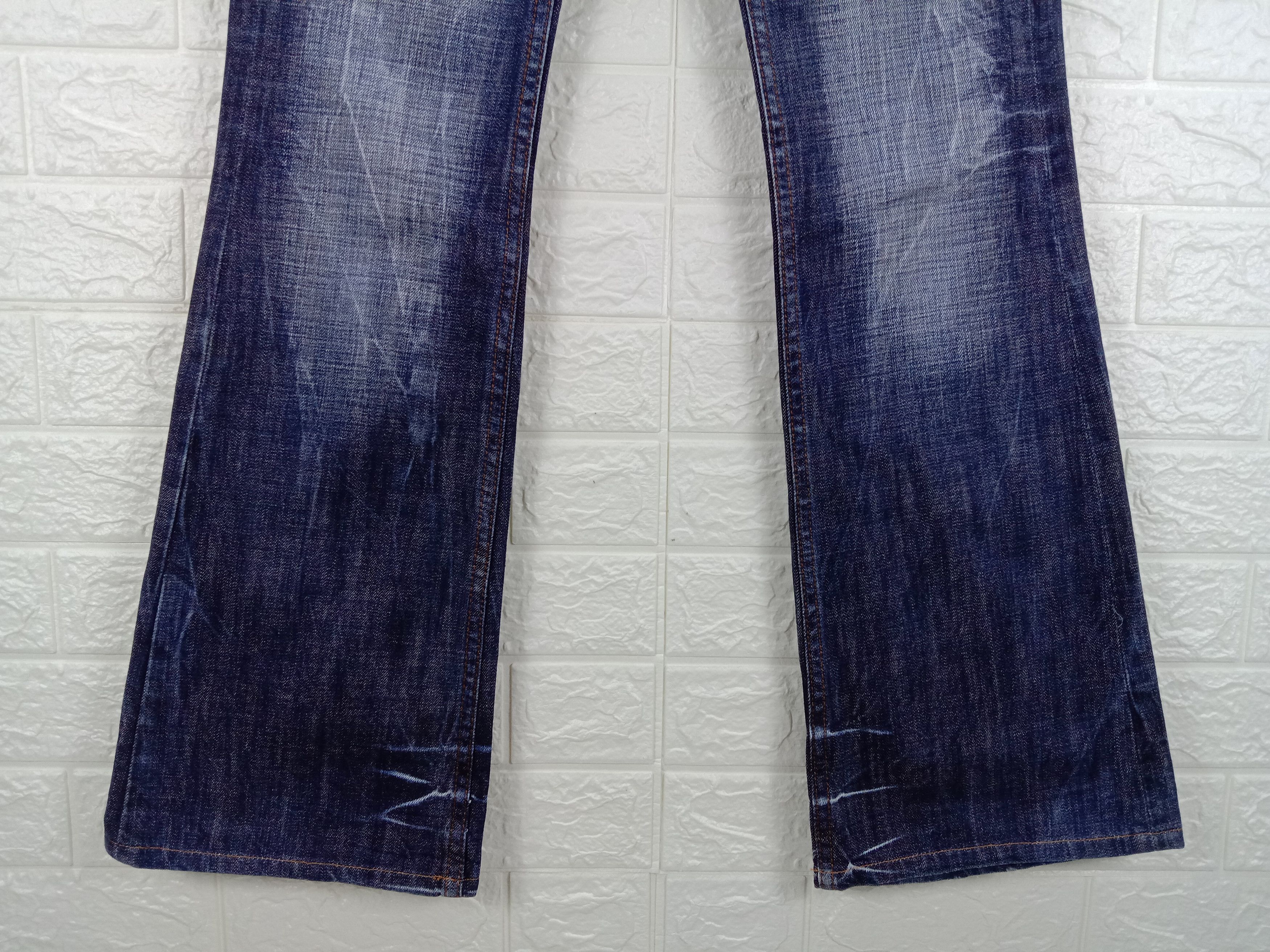 Japanese Brand Vintage Japanese Back Number Bell Bottom Flare Jeans Size 30" / US 8 / IT 44 - 4 Thumbnail