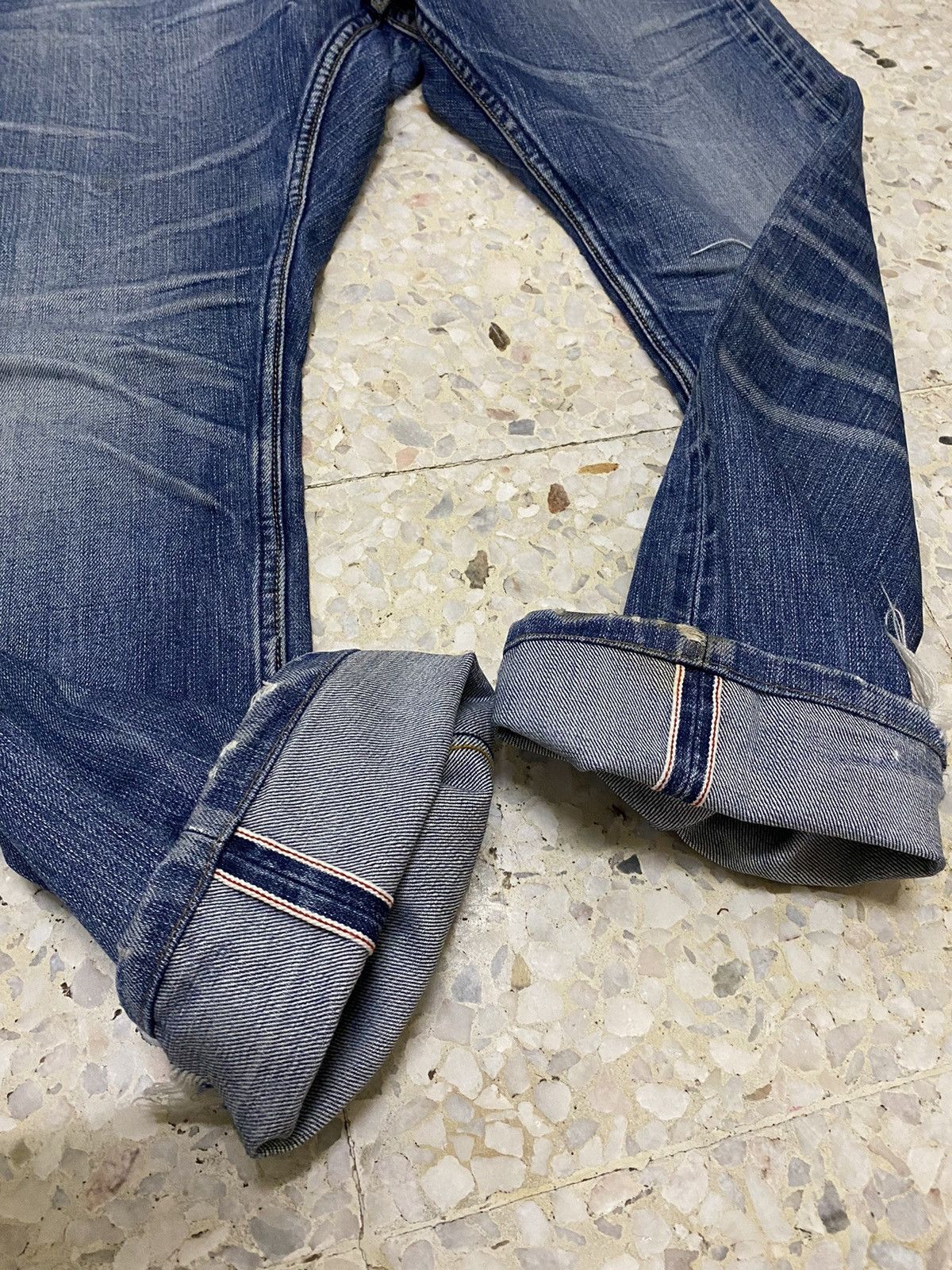 Japanese Brand XLarge Denim Pant Selvedge Distressed Denim Size US 32 / EU 48 - 7 Thumbnail
