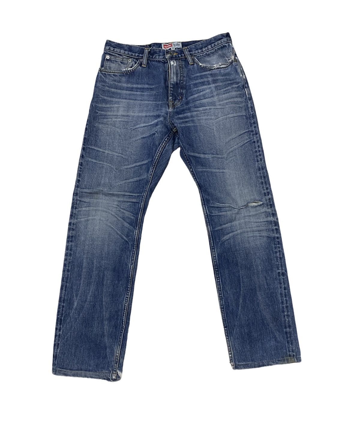 Japanese Brand XLarge Denim Pant Selvedge Distressed Denim Size US 32 / EU 48 - 1 Thumbnail