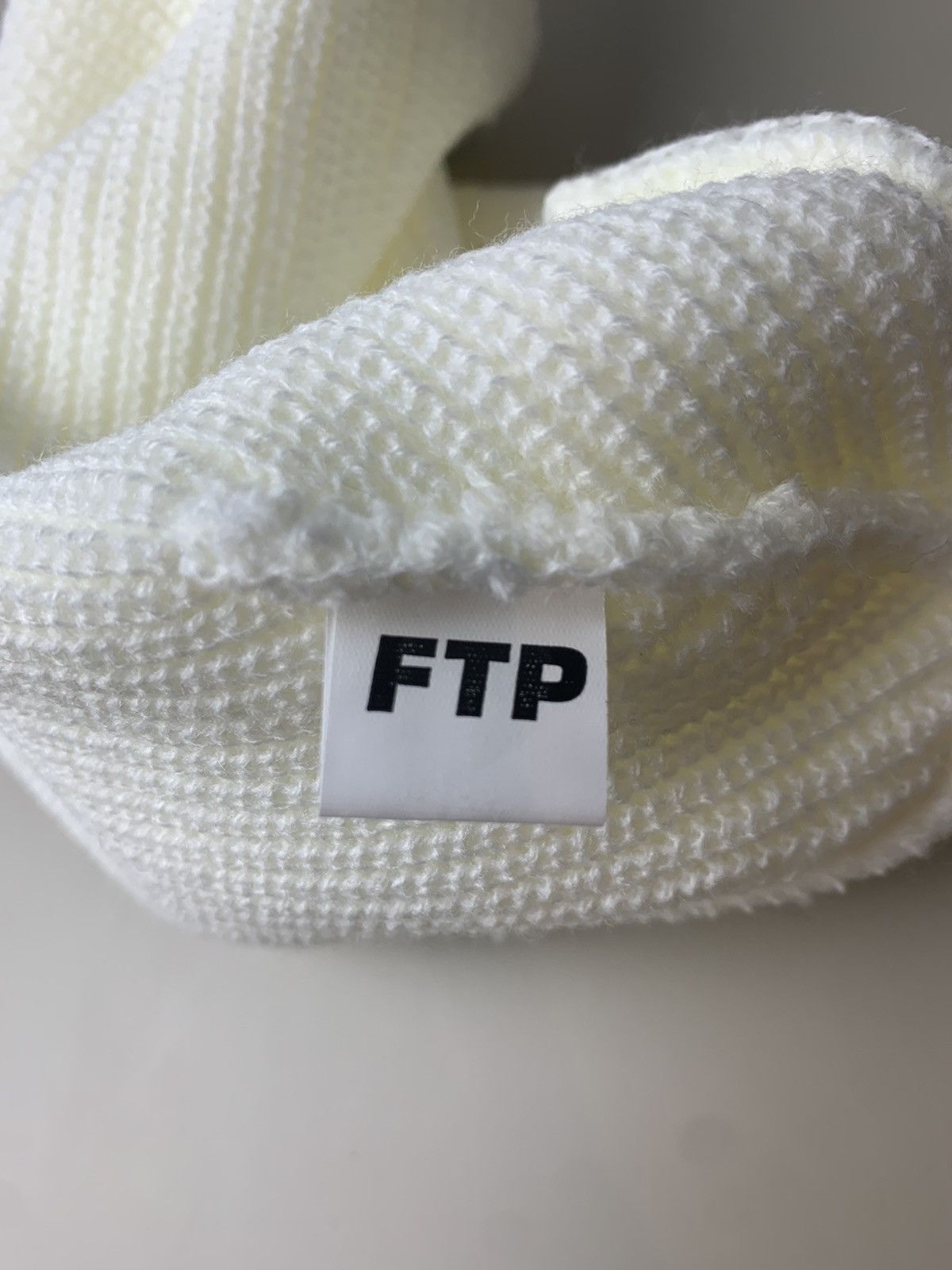 Fuck The Population FTP 10 Year Gold Patch Embroidered Beanie Hat White Size ONE SIZE - 5 Thumbnail