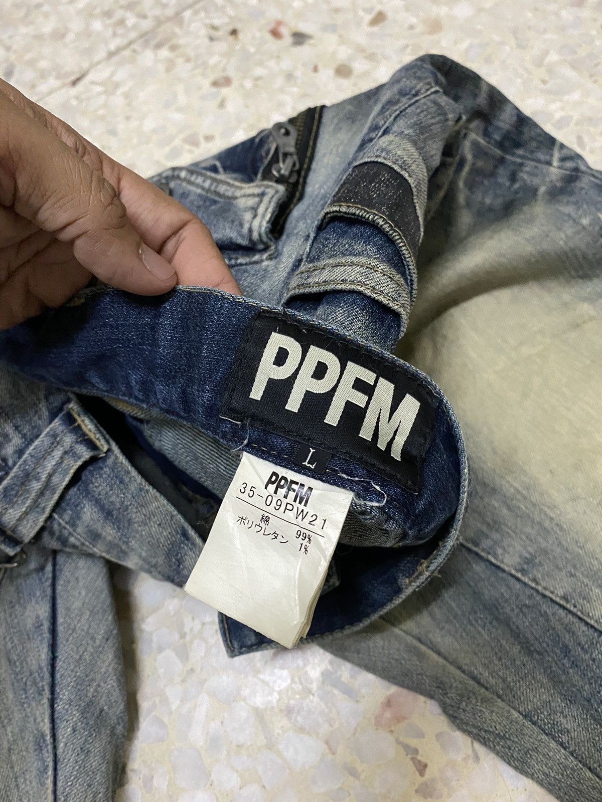 PPFM PPFM Denim Pant Curve Design Rare Design Size US 34 / EU 50 - 3 Thumbnail