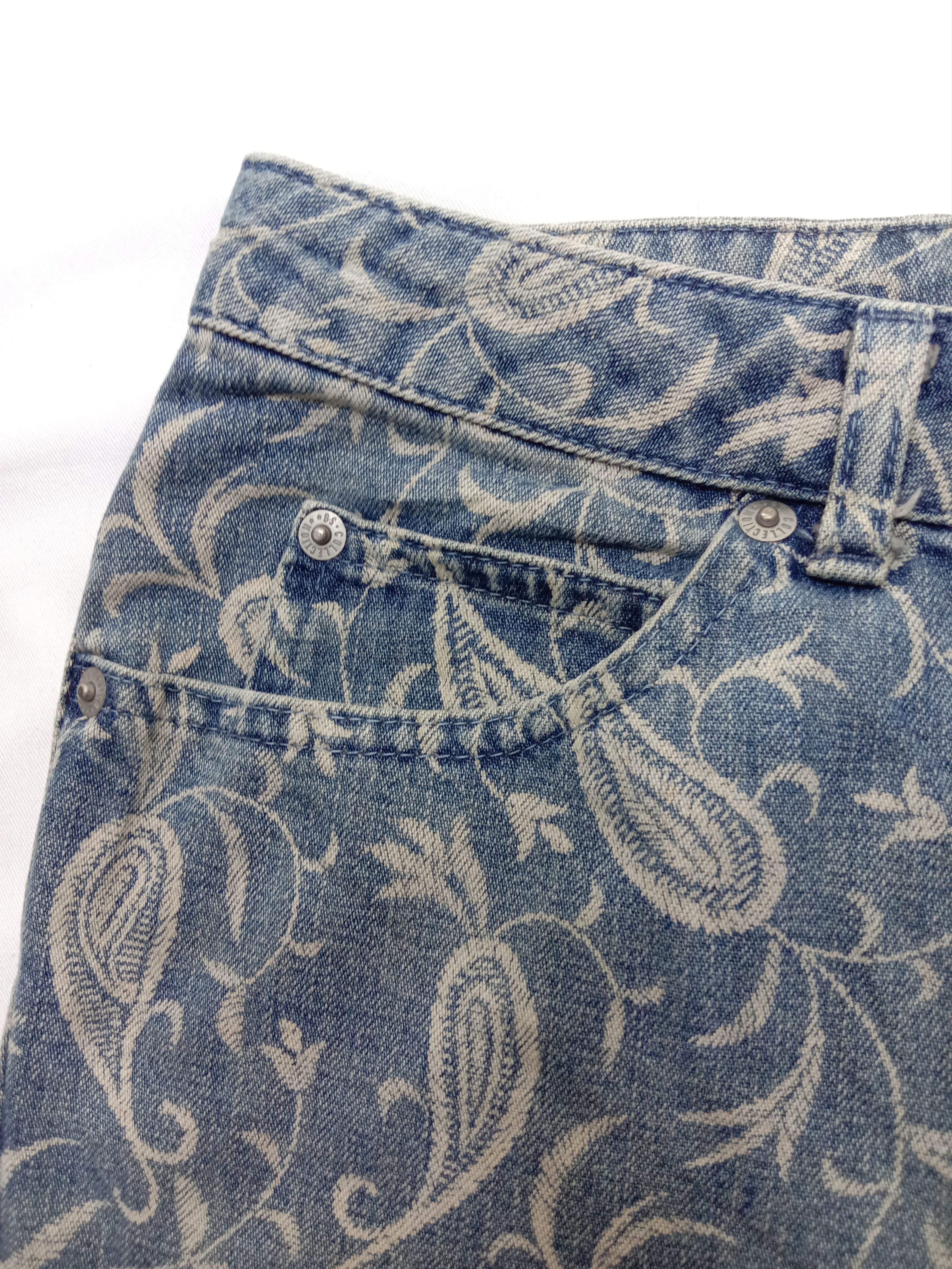 Japanese Brand Vintage Japanese Art Full Printed Flare Jeans Size 27" / US 4 / IT 40 - 10 Thumbnail