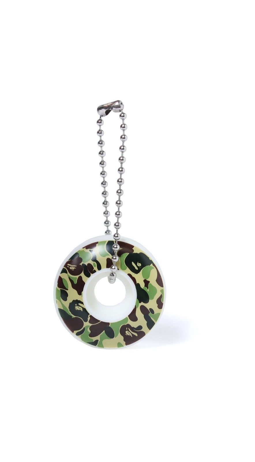Bape BAPE ABC Camo Wheel Keychain Green Size ONE SIZE - 1 Thumbnail