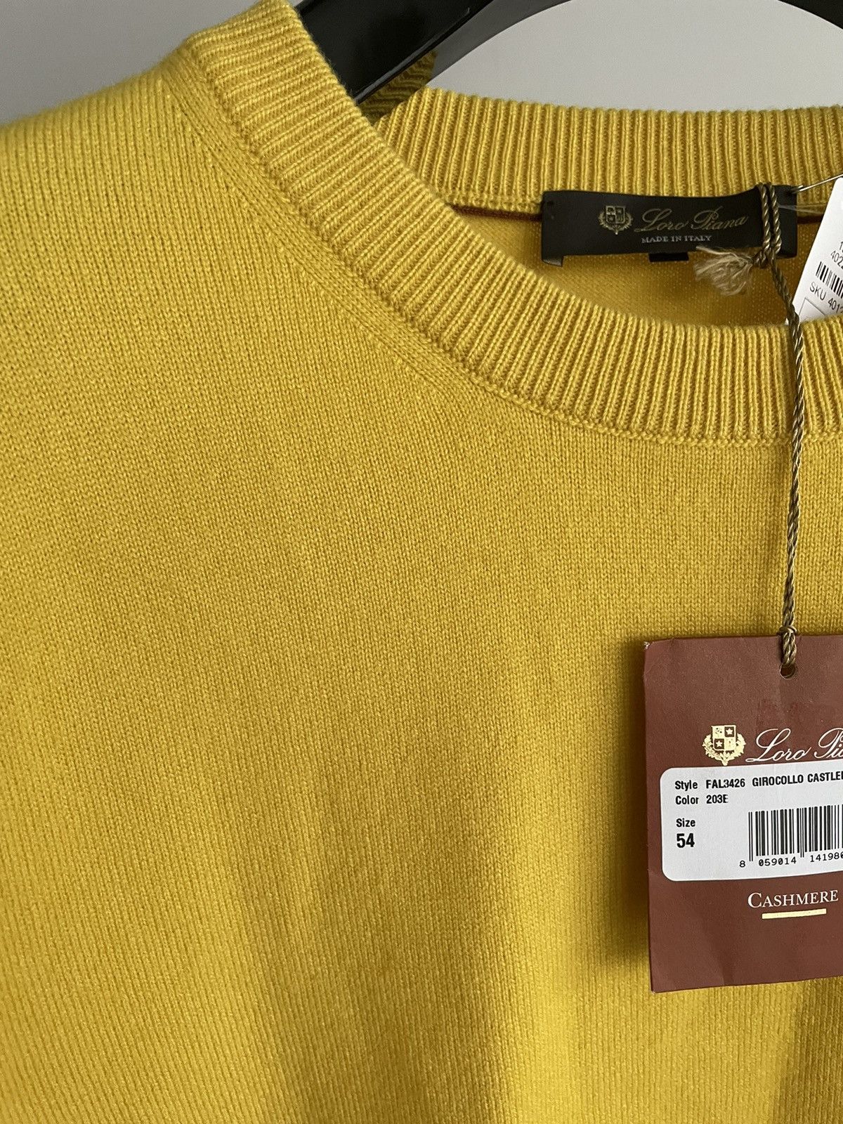 Loro Piana Limited Brand NEW Iconic LP Classic Pure Cashmere Sweater Size US L / EU 52-54 / 3 - 6 Thumbnail