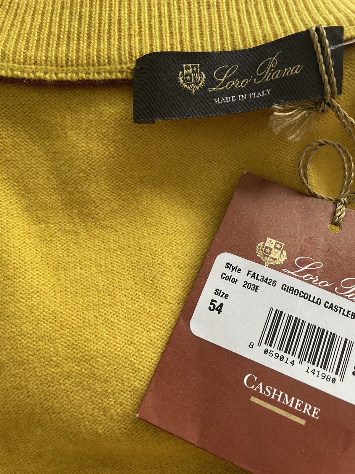 Loro Piana Limited Brand NEW Iconic LP Classic Pure Cashmere Sweater Size US L / EU 52-54 / 3 - 3 Thumbnail