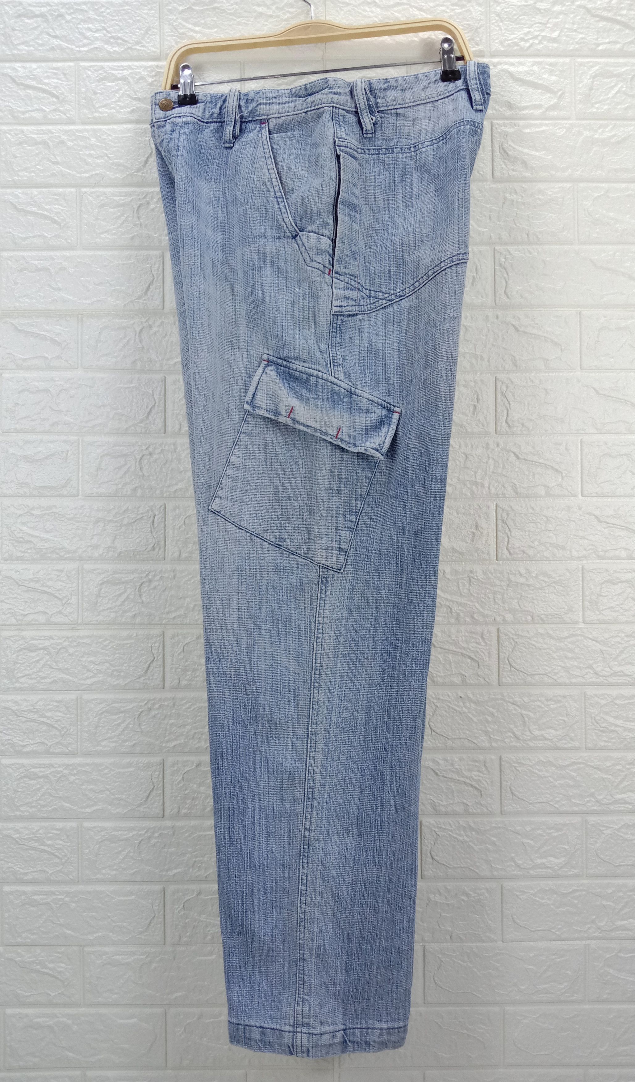 Japanese Brand Vintage Japanese Wild Channel Multi Pocket Baggy Jeans Size US 32 / EU 48 - 10 Thumbnail