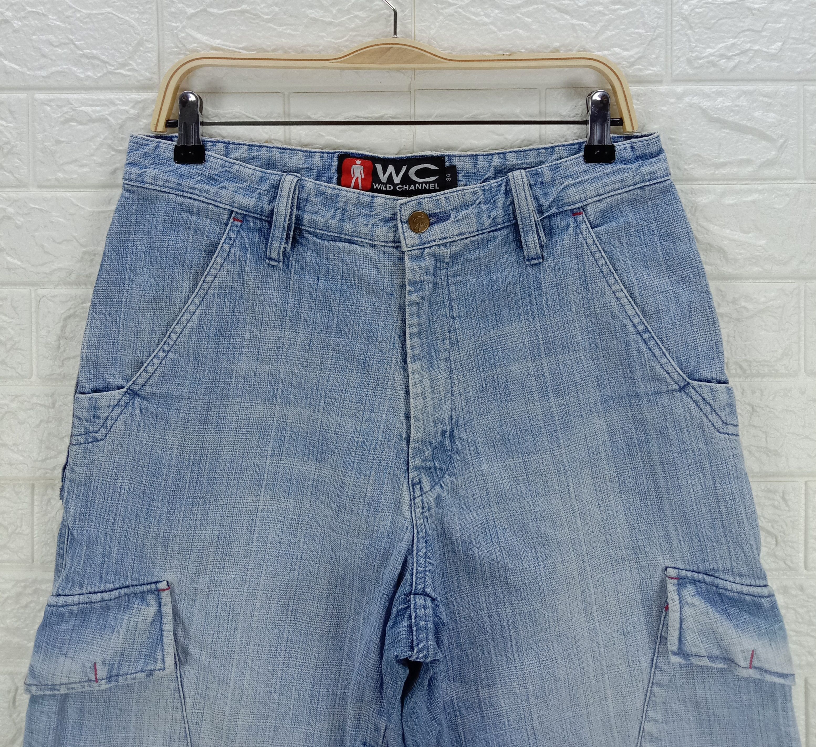 Japanese Brand Vintage Japanese Wild Channel Multi Pocket Baggy Jeans Size US 32 / EU 48 - 2 Thumbnail