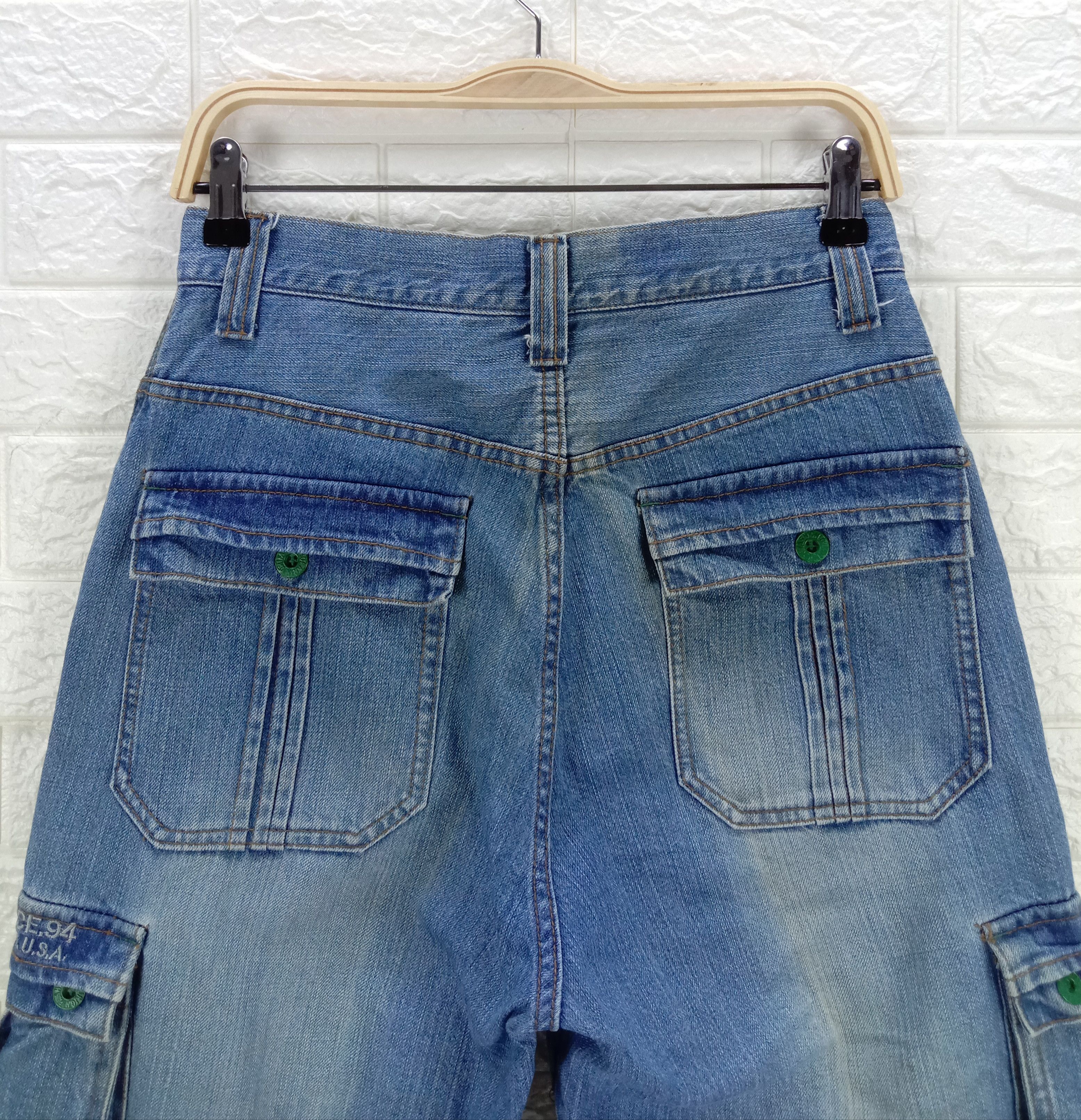 Japanese Brand Baggy Jeans PJ's Surf Wide Mutipocket Cargo Denim Size US 30 / EU 46 - 6 Thumbnail