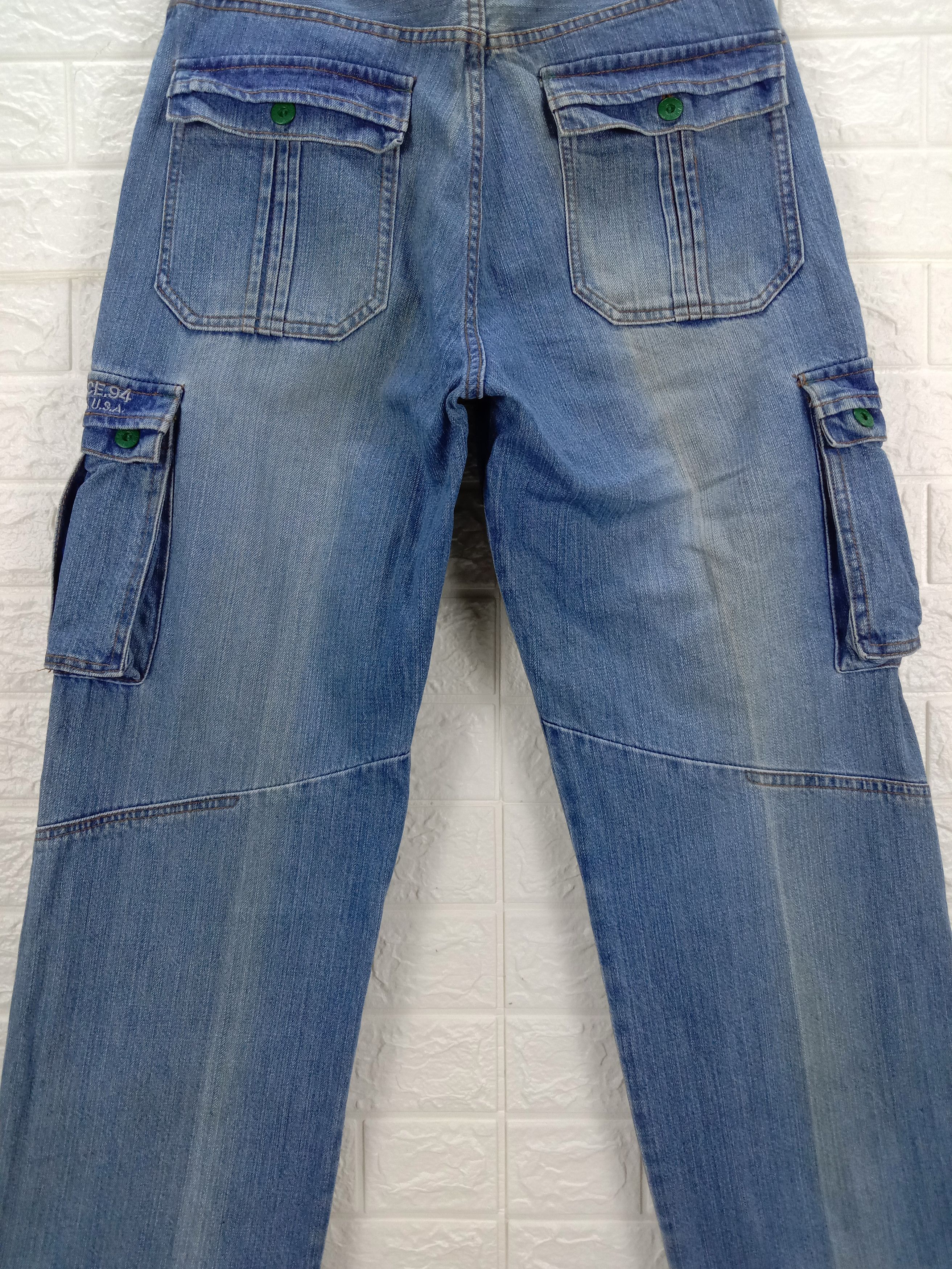 Japanese Brand Baggy Jeans PJ's Surf Wide Mutipocket Cargo Denim Size US 30 / EU 46 - 7 Thumbnail