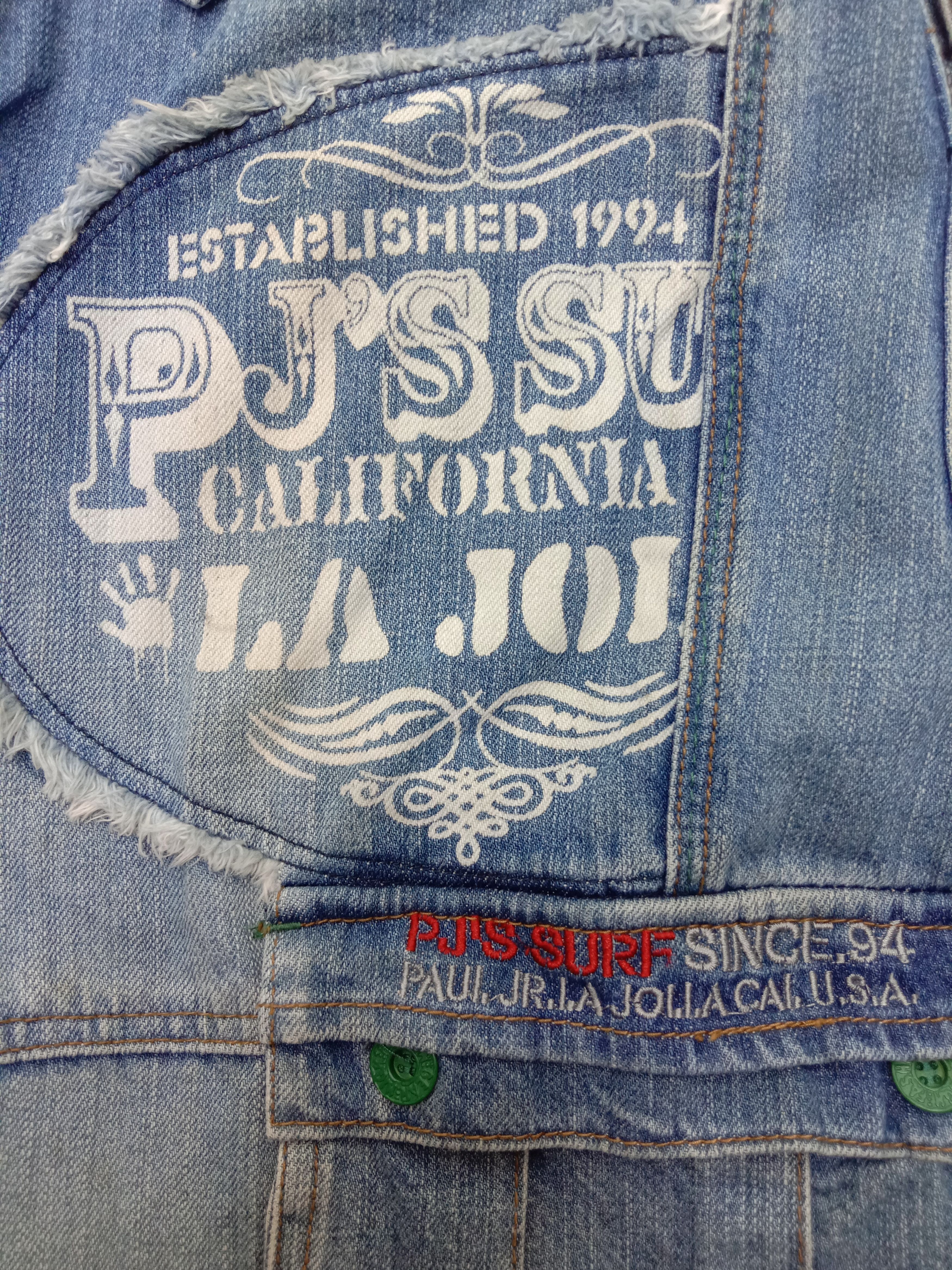 Japanese Brand Baggy Jeans PJ's Surf Wide Mutipocket Cargo Denim Size US 30 / EU 46 - 14 Thumbnail