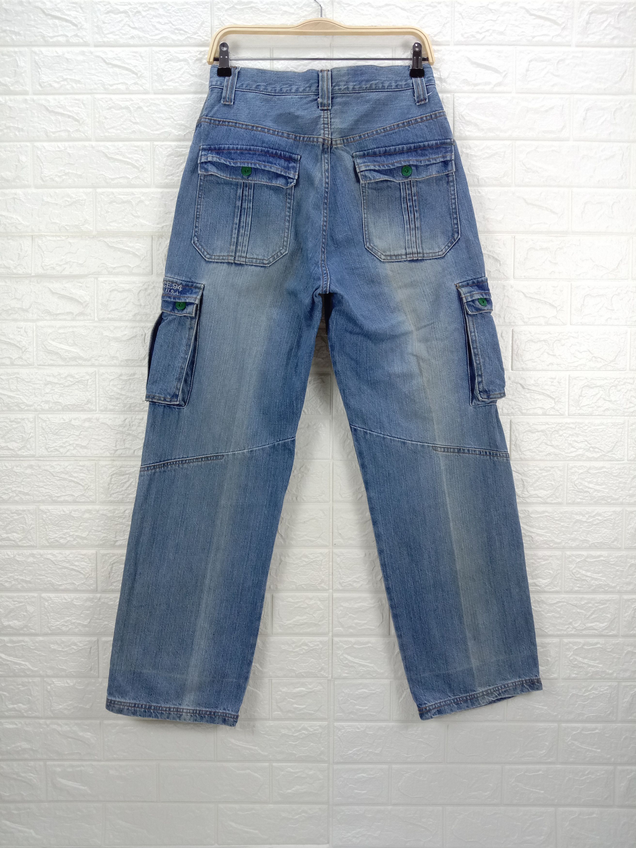 Japanese Brand Baggy Jeans PJ's Surf Wide Mutipocket Cargo Denim Size US 30 / EU 46 - 5 Thumbnail