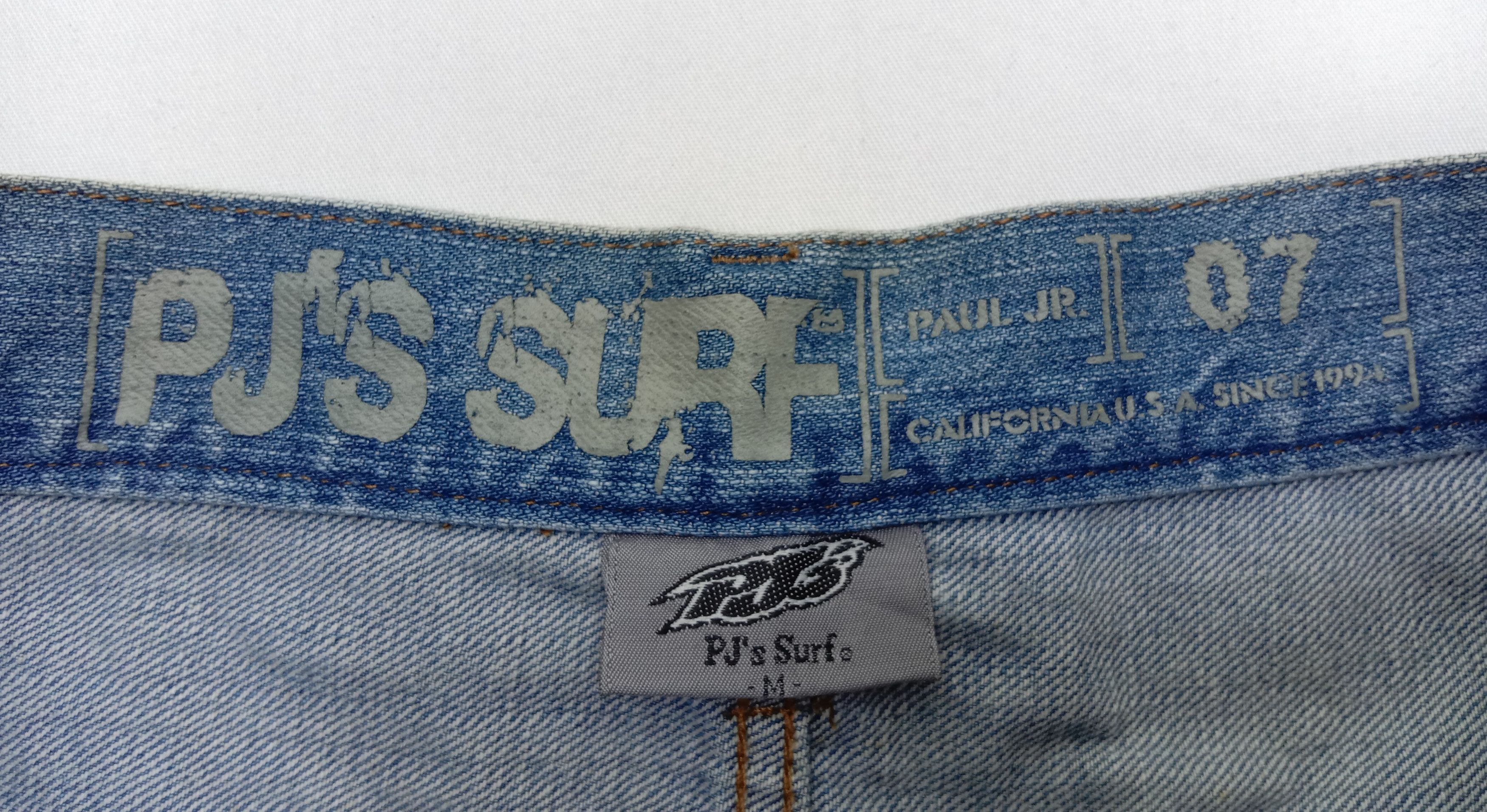 Japanese Brand Baggy Jeans PJ's Surf Wide Mutipocket Cargo Denim Size US 30 / EU 46 - 16 Thumbnail