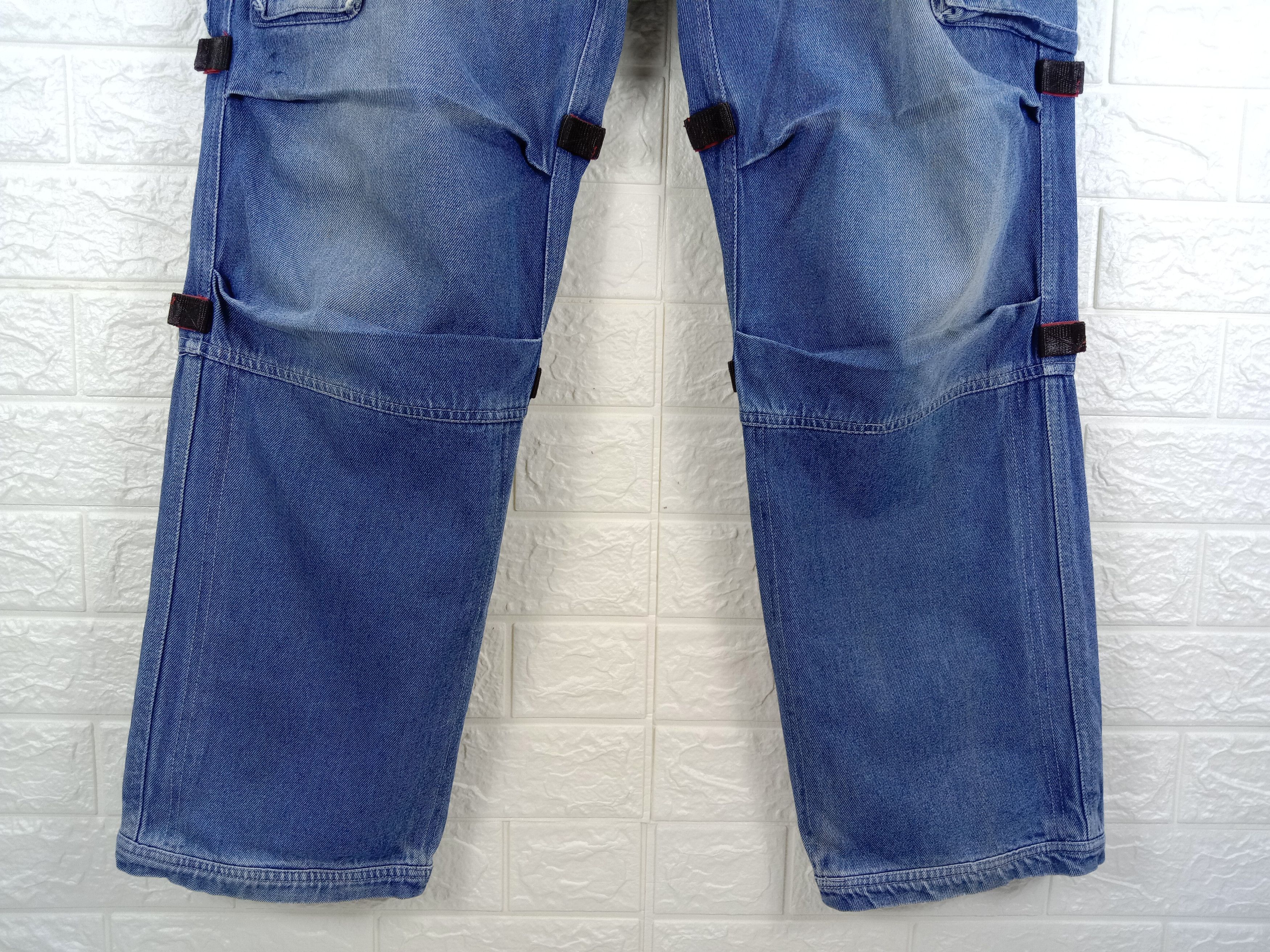 Japanese Brand Vintage Japanese Wide Multi Pocket Cargo Baggy Jeans Size US 32 / EU 48 - 4 Thumbnail
