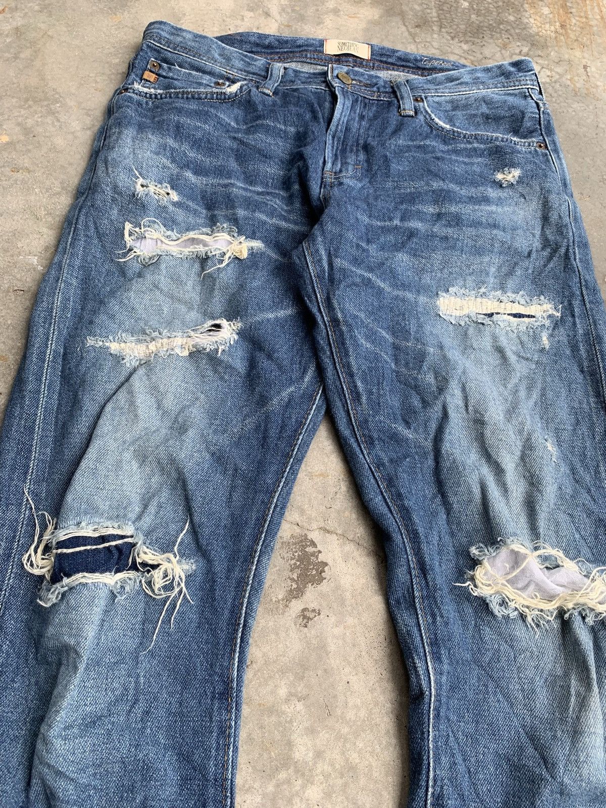 Edwin MadeInjapan Edwin Distressed Selvedge Slim Fit Denim Pant Size US 32 / EU 48 - 4 Thumbnail