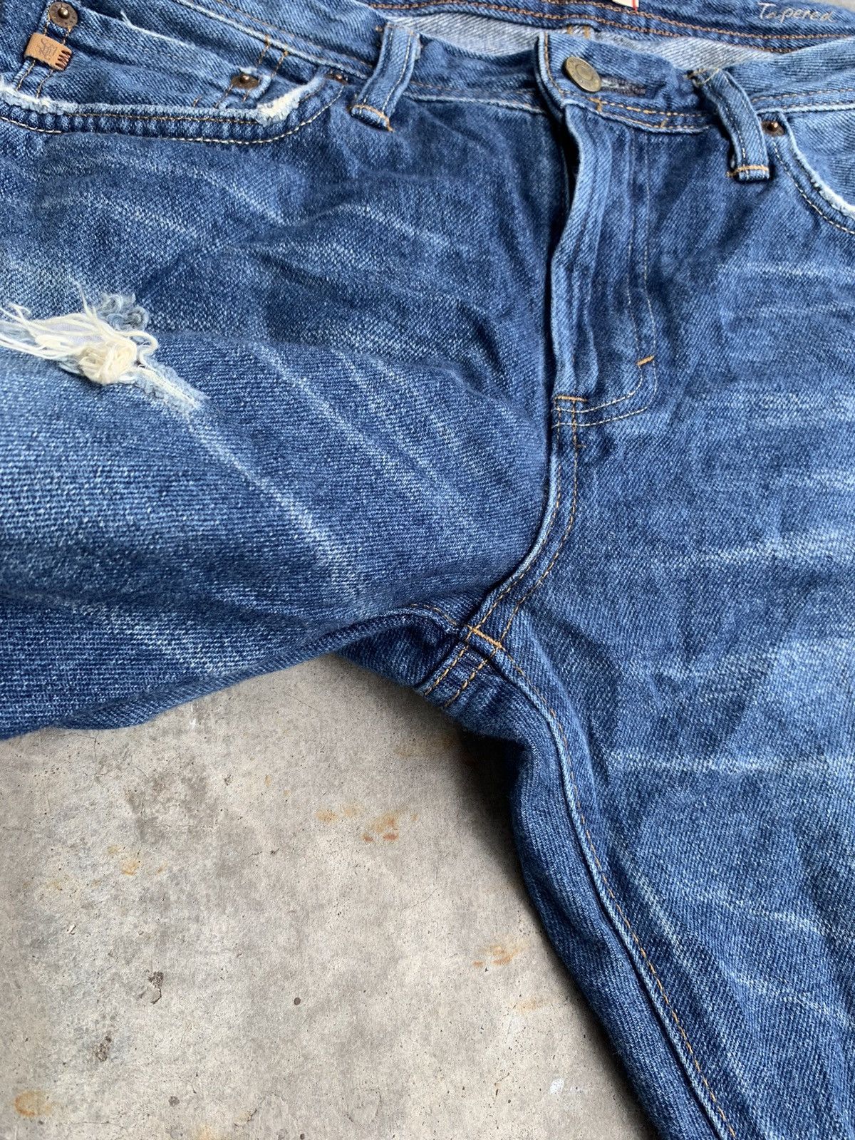 Edwin MadeInjapan Edwin Distressed Selvedge Slim Fit Denim Pant Size US 32 / EU 48 - 6 Thumbnail