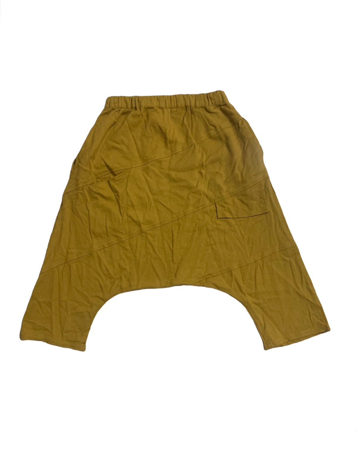 image of Vintage Amina Harem Style Short Pants in Brown, Men's (Size 28)