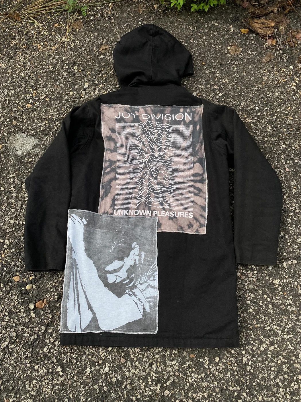 image of Alpha Joy Division Zip Coat Hoodie Jacket - Not Leather Shirt, Men's (Size Large)