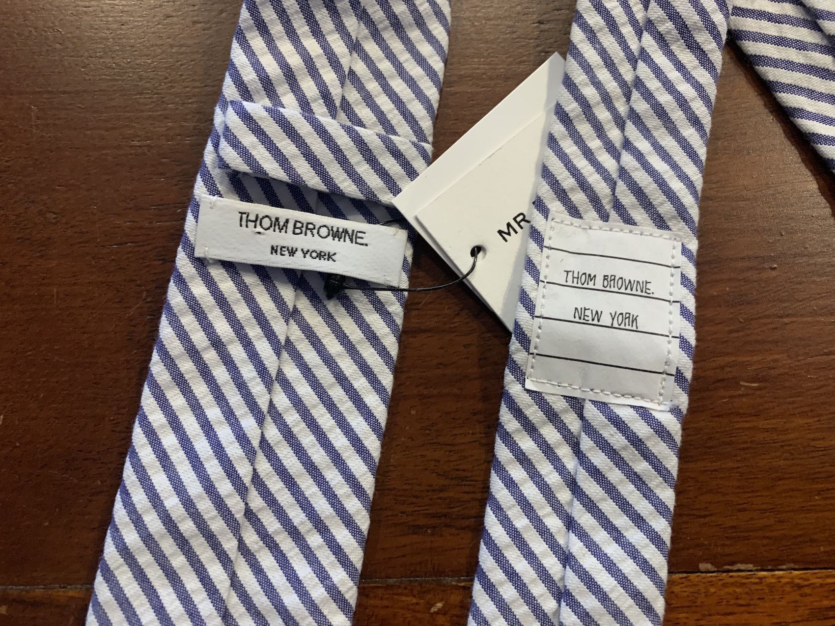 Thom Browne FINAL DROP / SS'20 Tie Seersucker Size ONE SIZE - 3 Thumbnail