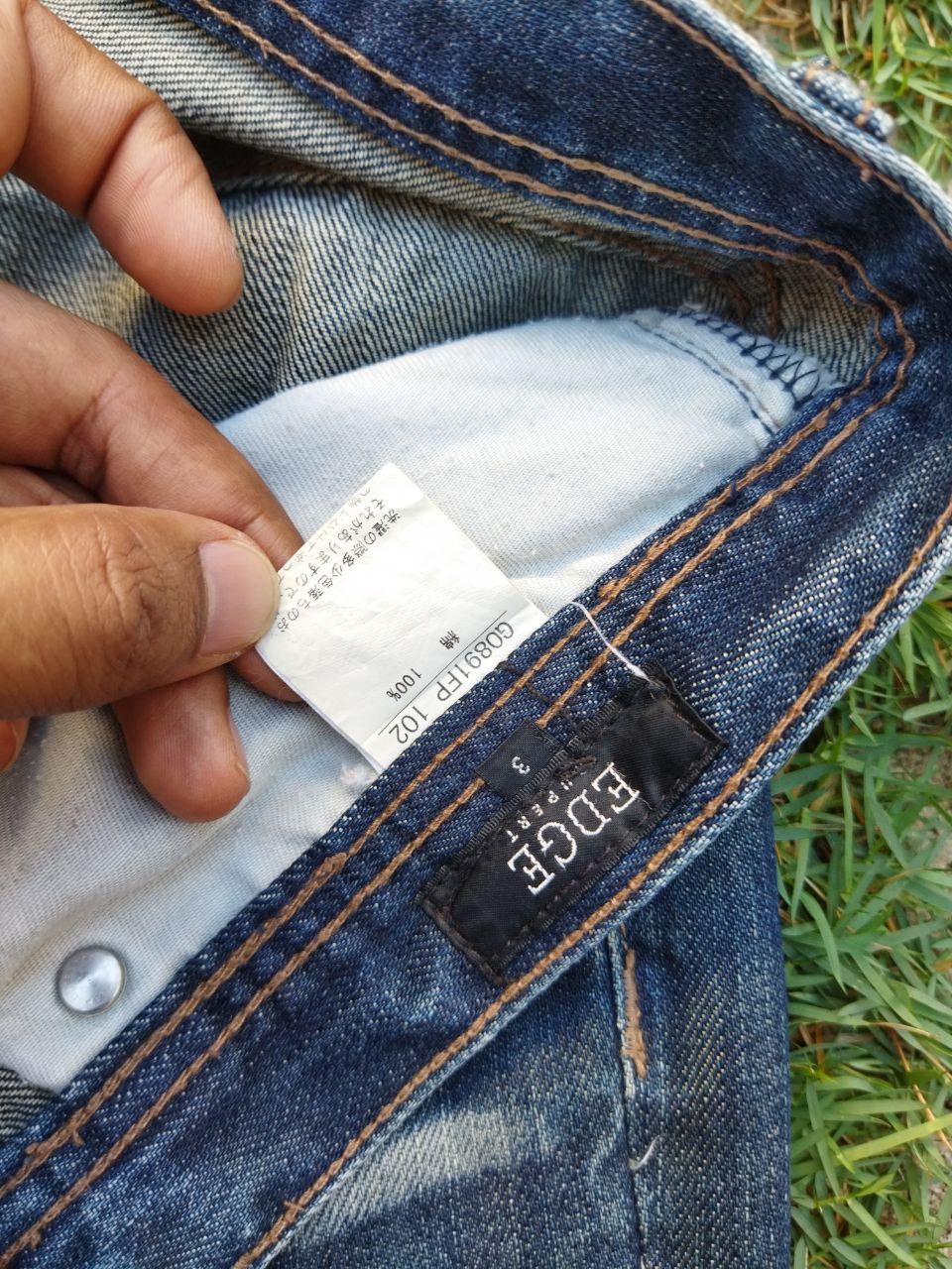 If Six Was Nine Vintage Rupert Edge Distressed Jeans Size US 33 - 9 Thumbnail