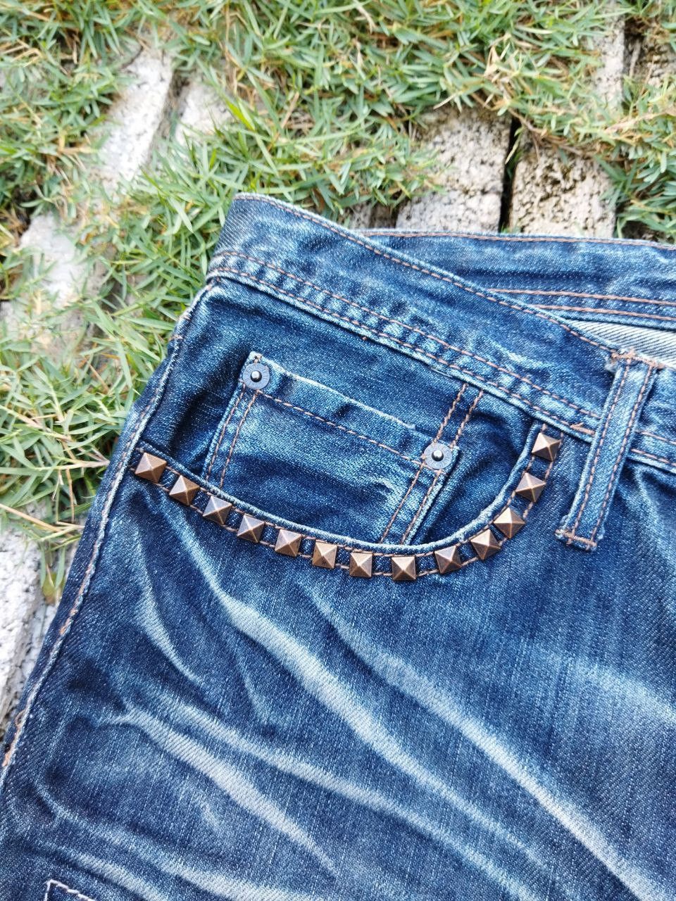 If Six Was Nine Vintage Rupert Edge Distressed Jeans Size US 33 - 5 Thumbnail