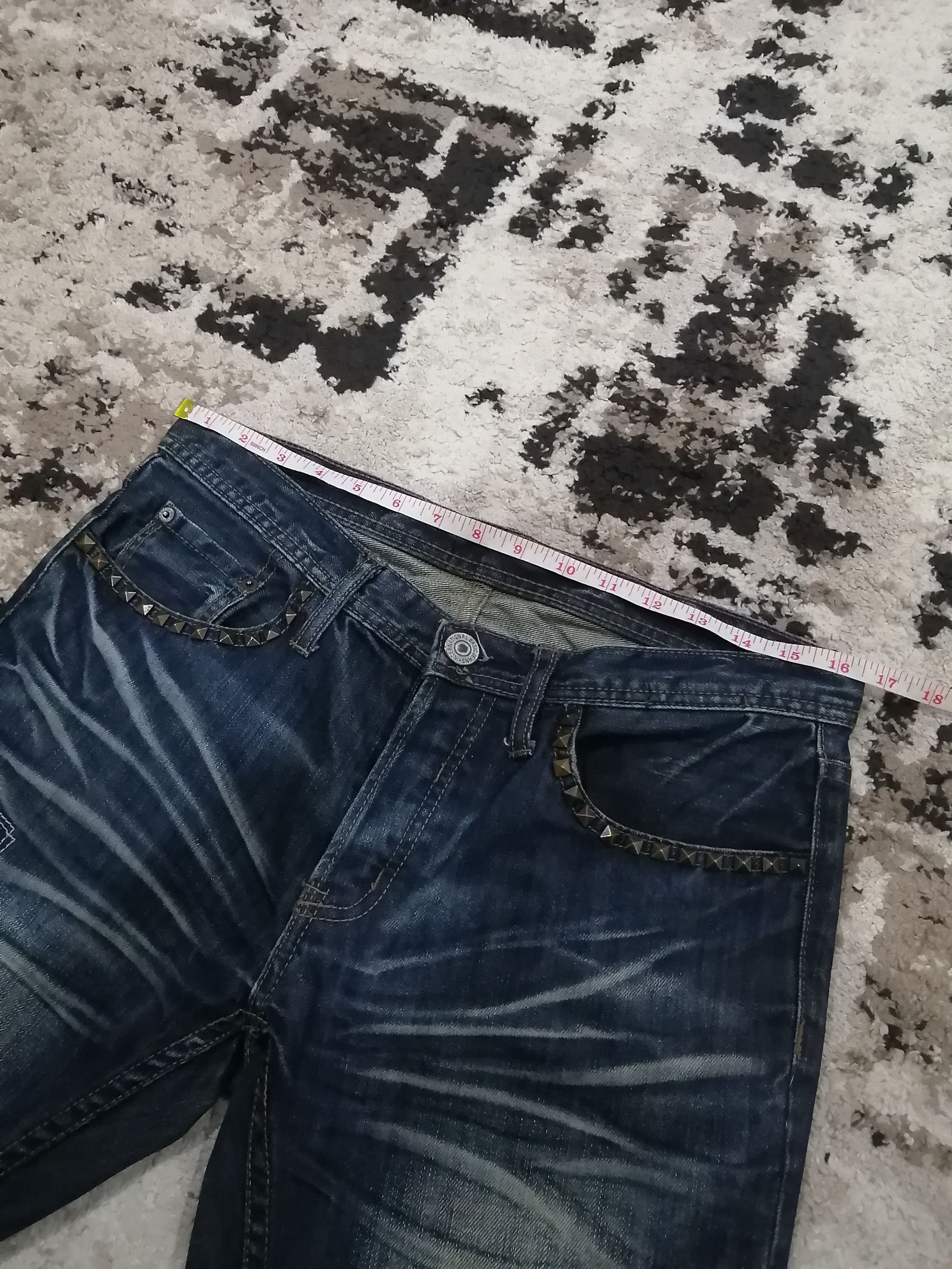 If Six Was Nine Vintage Rupert Edge Distressed Jeans Size US 33 - 22 Thumbnail