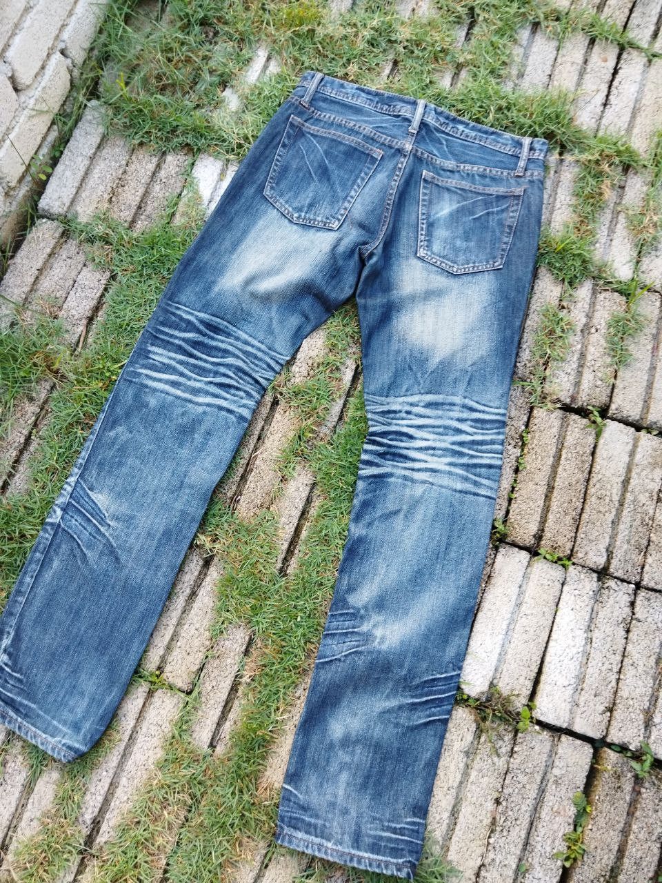 If Six Was Nine Vintage Rupert Edge Distressed Jeans Size US 33 - 11 Thumbnail