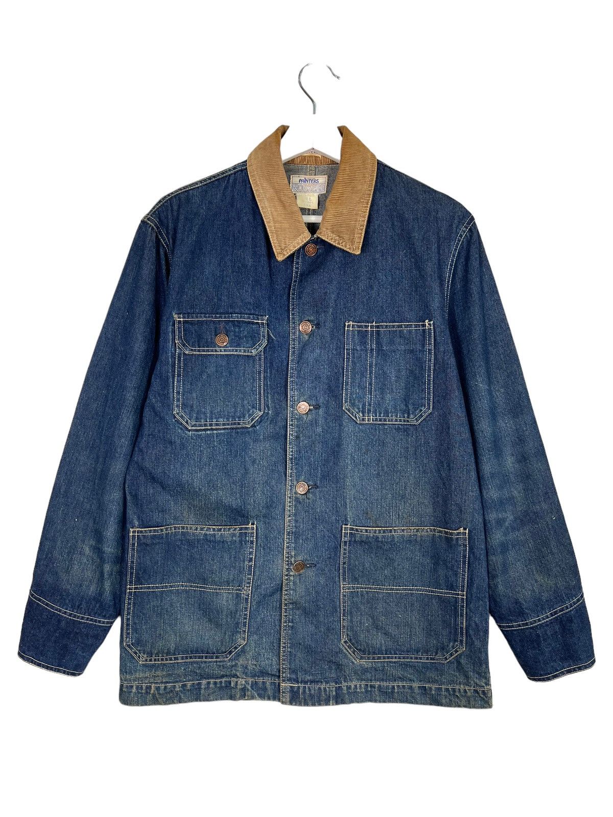 Japanese Brand 🔥 PICK VINTAGE PAINTER CHORE JACKET Size US M / EU 48-50 / 2 - 5 Thumbnail