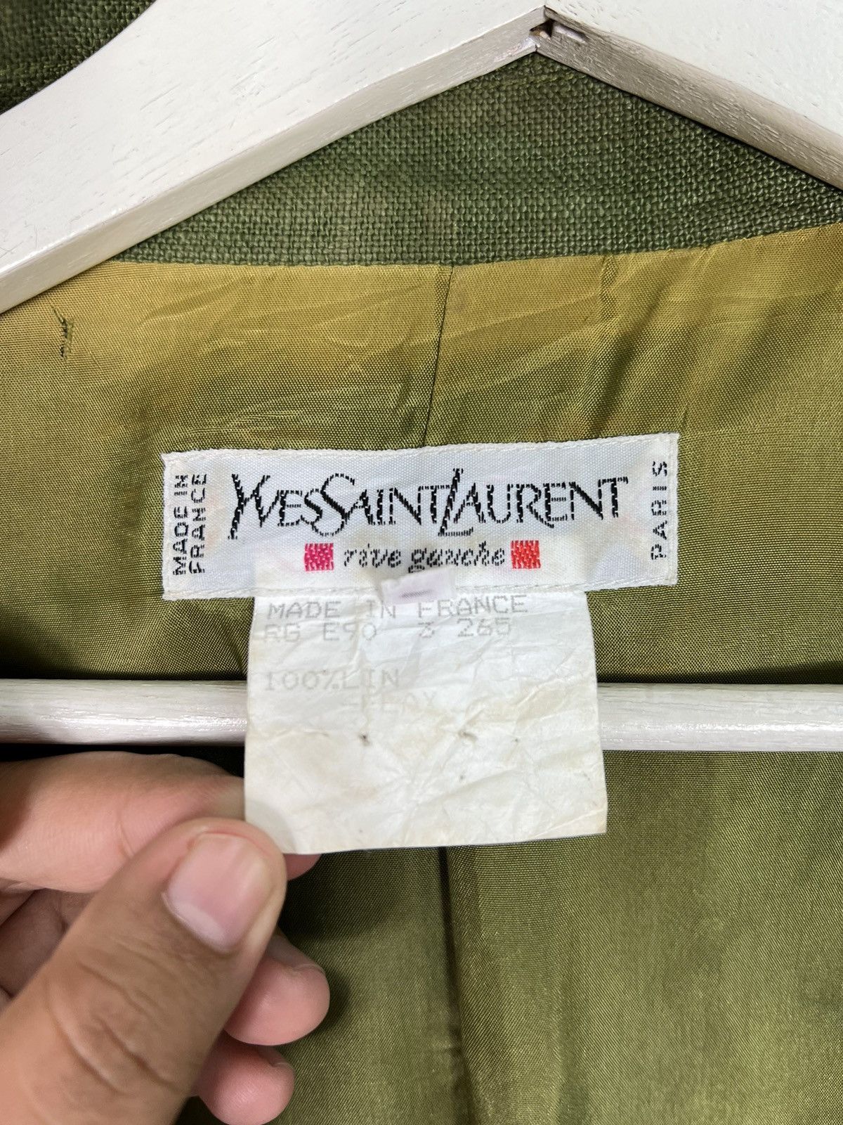 Yves Saint Laurent 🔥 90s YVES SAINT LAURENT RIVE GAUCHE FADED Size S / US 4 / IT 40 - 10 Thumbnail
