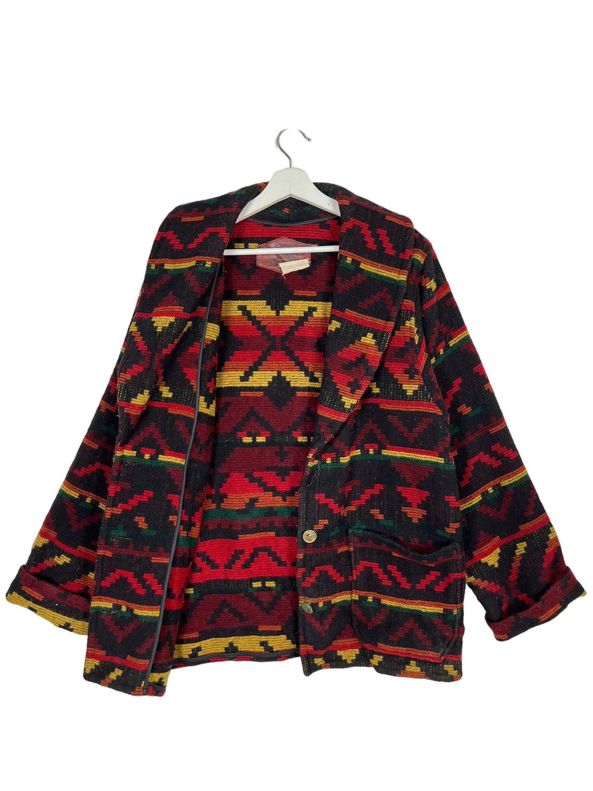 Vintage 🔥 VINTAGE 70s 80s LL BEAN WOOL NATIVE MOTIVE AZTEC NAVAJO Size US M / EU 48-50 / 2 - 6 Thumbnail