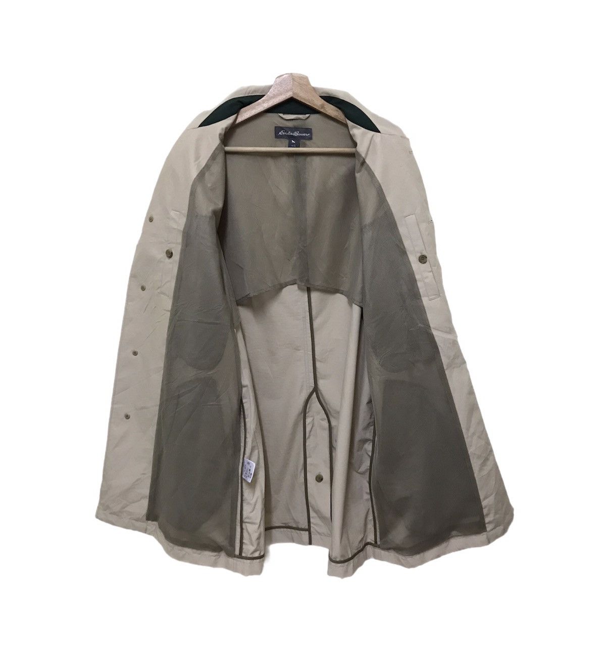 Other Eddie Bauer Cream Trench Coat Jacket Size US L / EU 52-54 / 3 - 1 Thumbnail