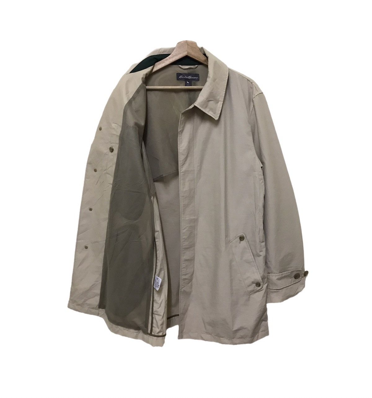 Other Eddie Bauer Cream Trench Coat Jacket Size US L / EU 52-54 / 3 - 2 Thumbnail
