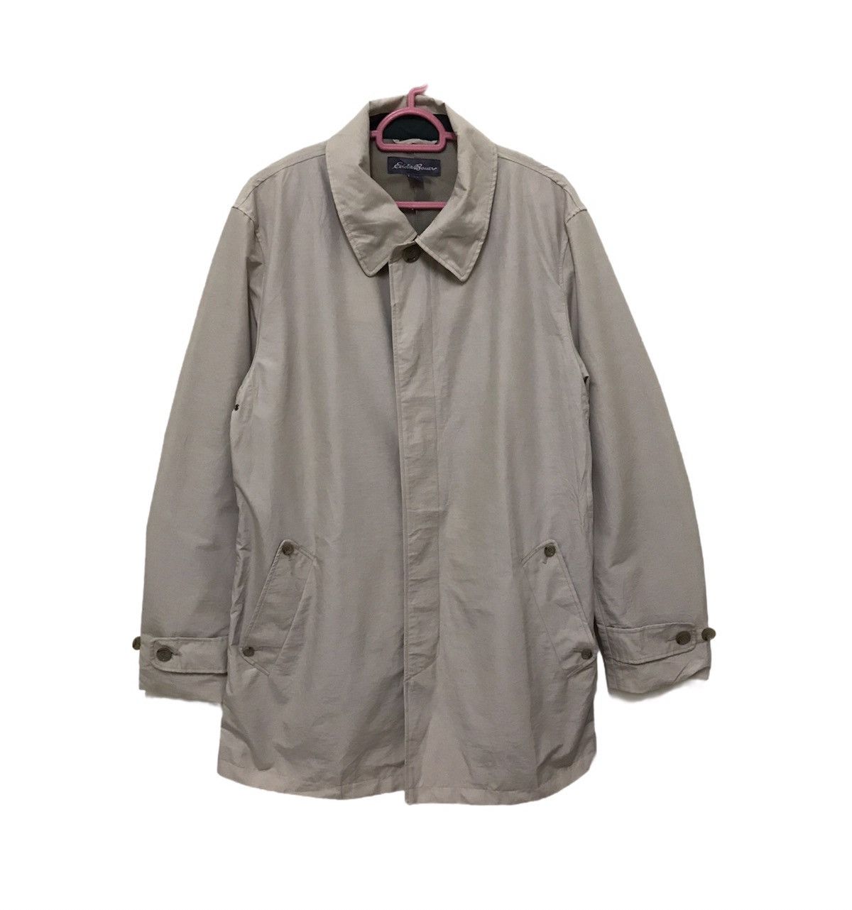 Other Eddie Bauer Cream Trench Coat Jacket Size US L / EU 52-54 / 3 - 3 Thumbnail