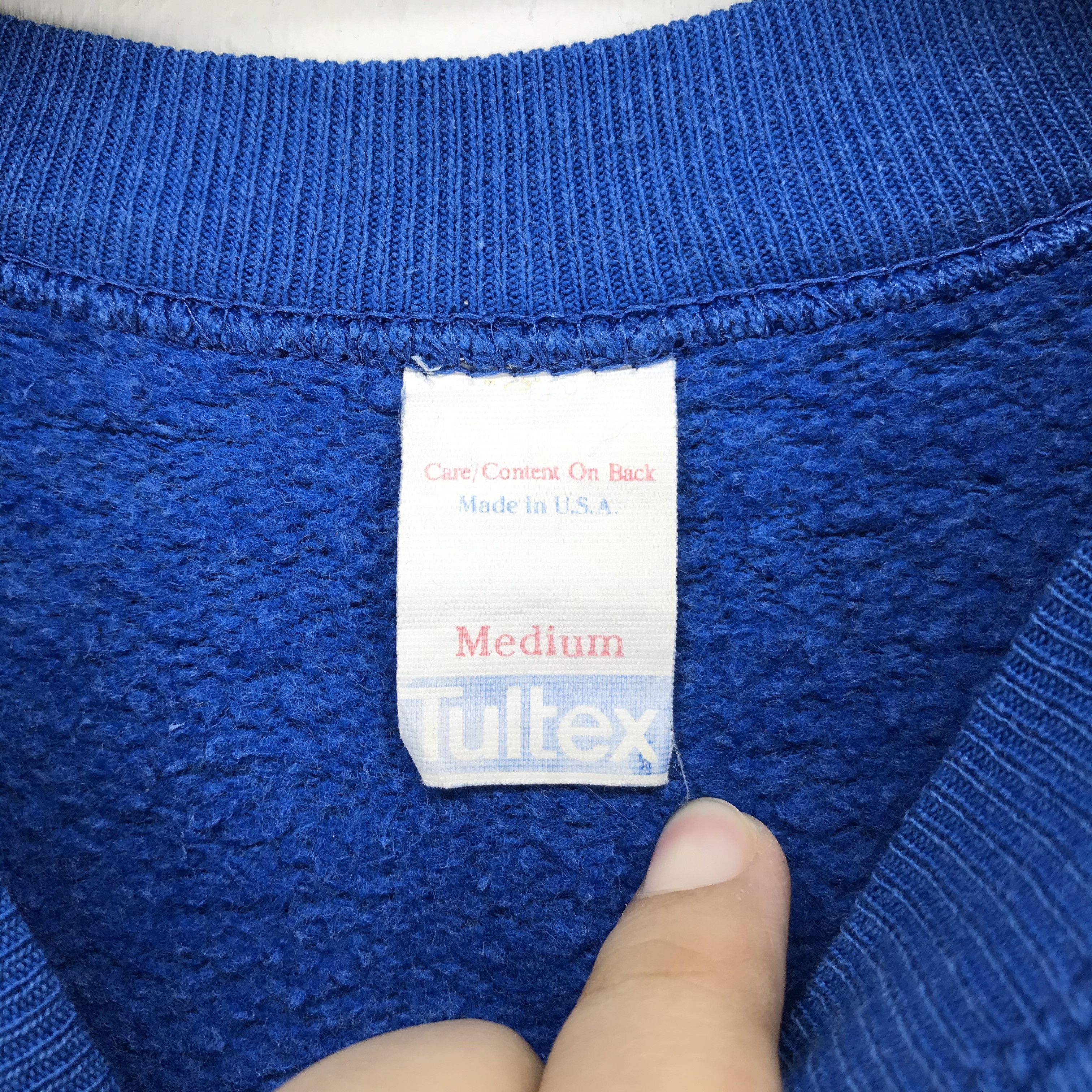 Tultex Vintage DUKE Blue Devils Big Logo Blue Sweatshirts #2299-90 Size M / US 6-8 / IT 42-44 - 6 Thumbnail