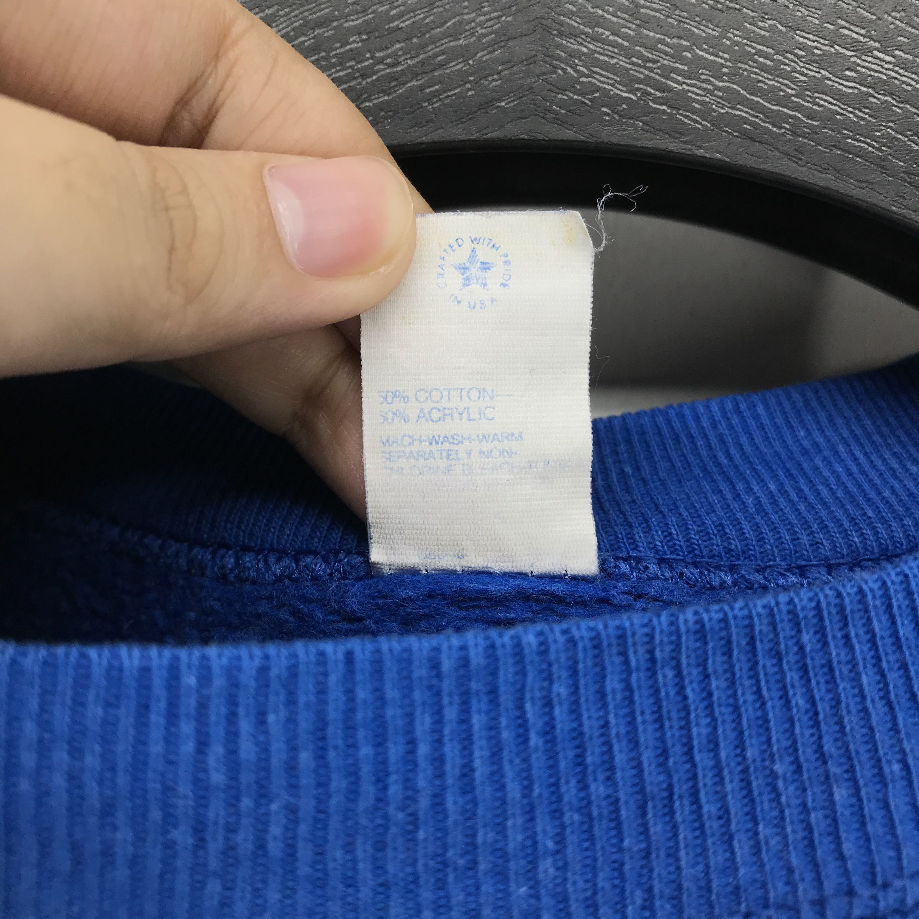Tultex Vintage DUKE Blue Devils Big Logo Blue Sweatshirts #2299-90 Size M / US 6-8 / IT 42-44 - 7 Thumbnail