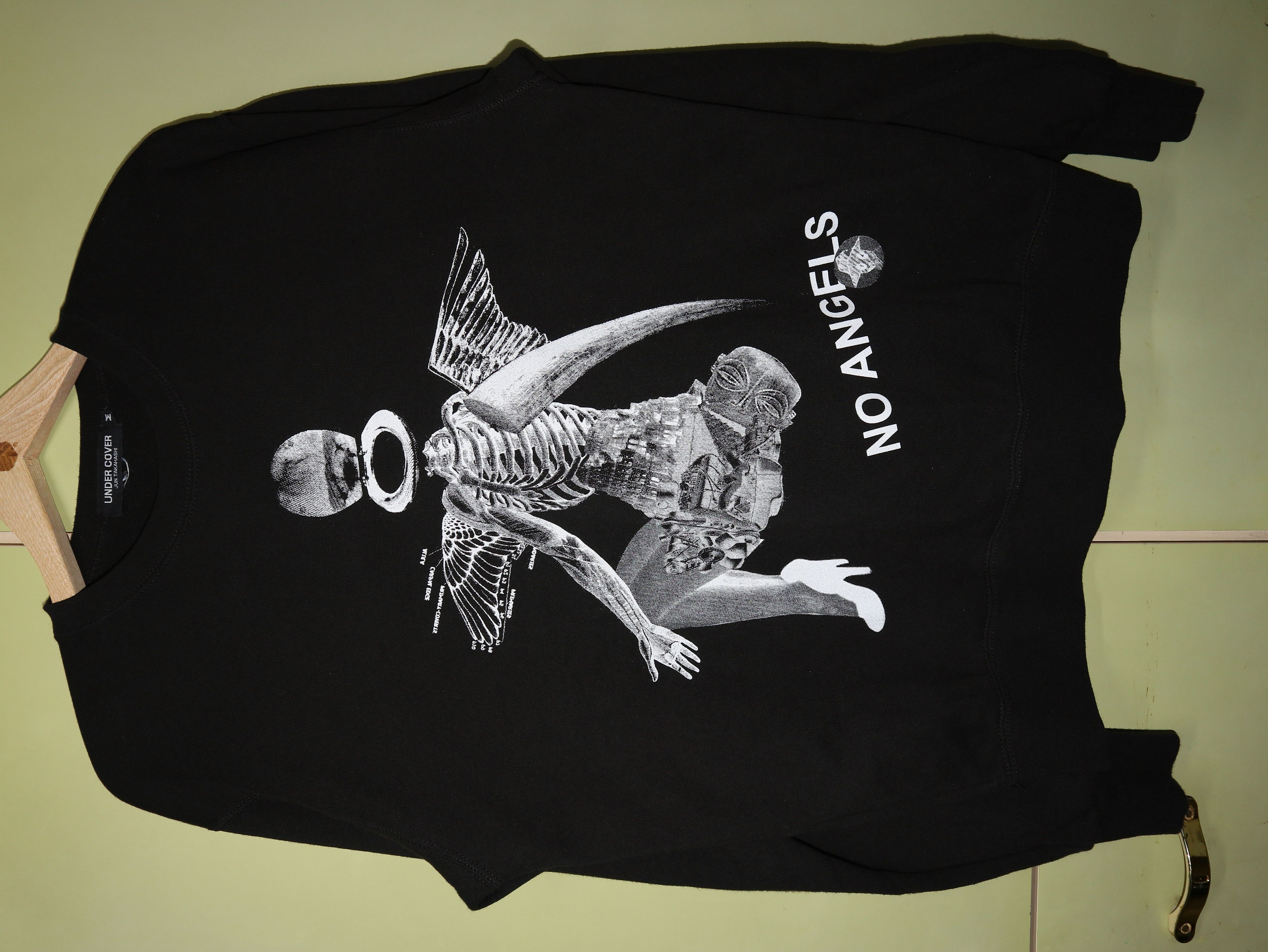 image of Undercover No Angels Sweatshirt in Black, Men's (Size Medium)