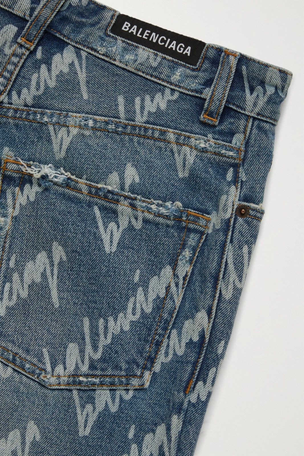 Balenciaga Balenciaga SS22 Wide Script Baggy Denim Jeans Size US 28 / EU 44 - 3 Thumbnail