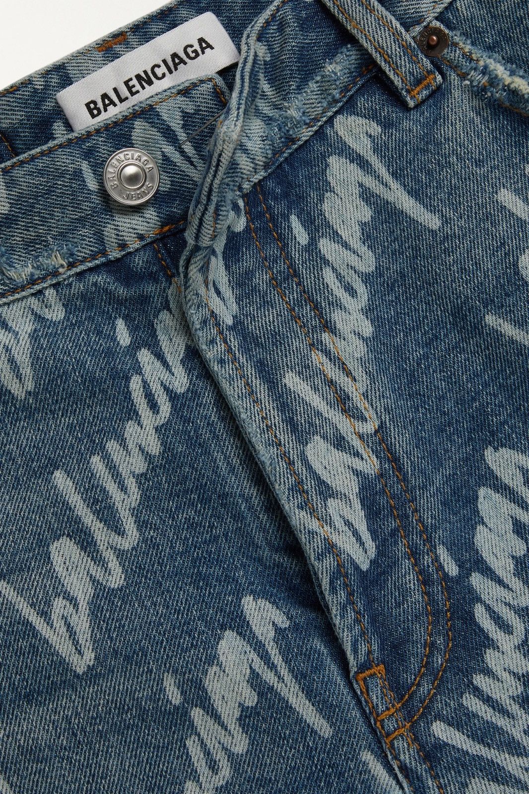 Balenciaga Balenciaga SS22 Wide Script Baggy Denim Jeans Size US 28 / EU 44 - 2 Thumbnail