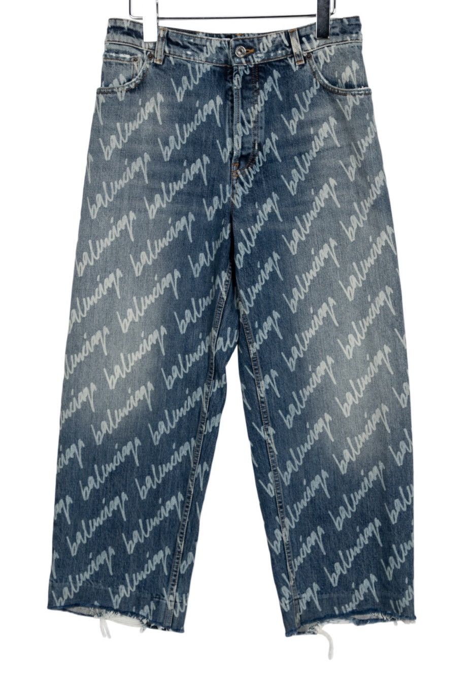 Balenciaga Balenciaga SS22 Wide Script Baggy Denim Jeans Size US 28 / EU 44 - 6 Thumbnail