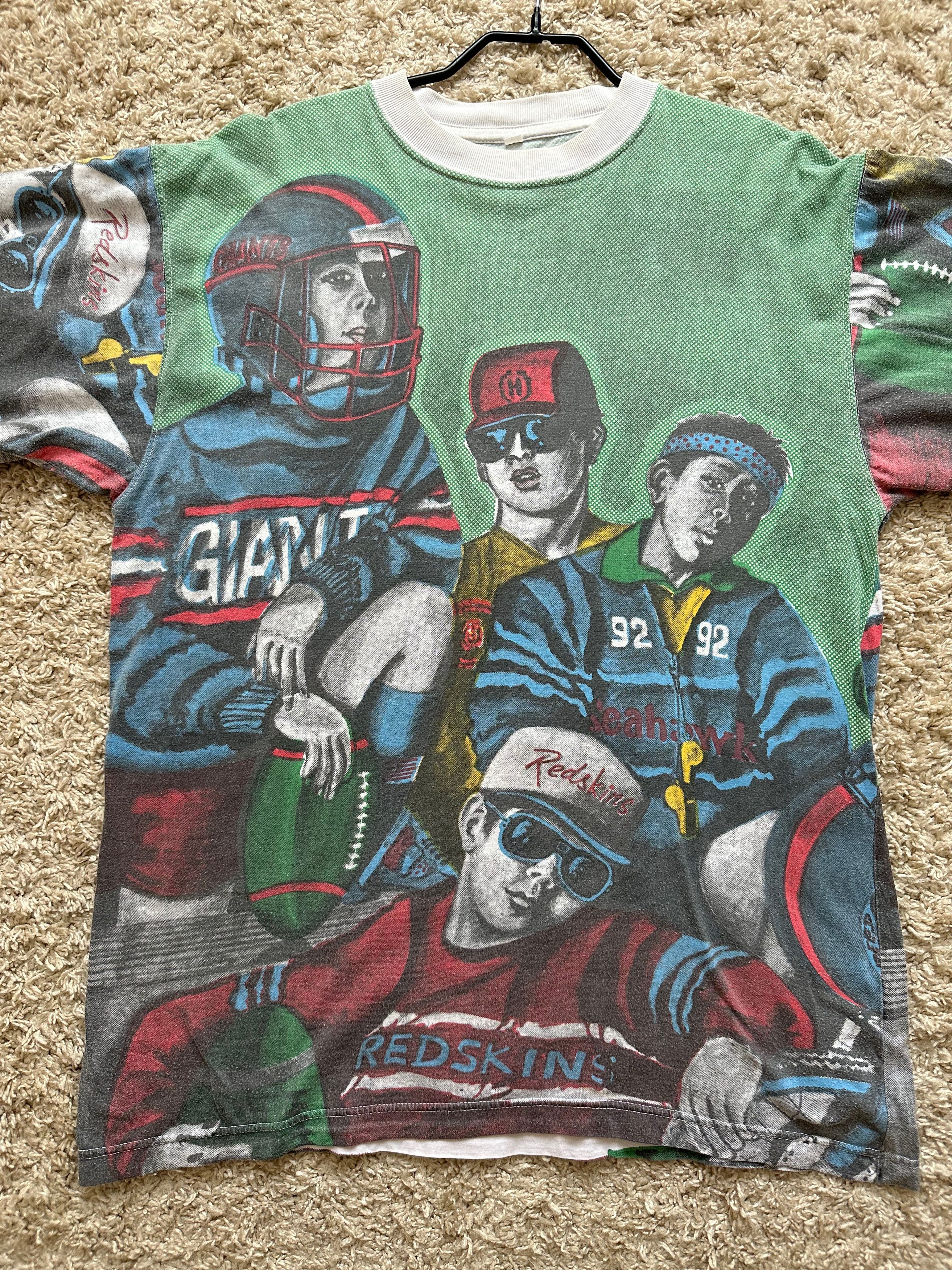 MLB 90's MLB teams baseball over print t shirt tee full Size US L / EU 52-54 / 3 - 6 Thumbnail