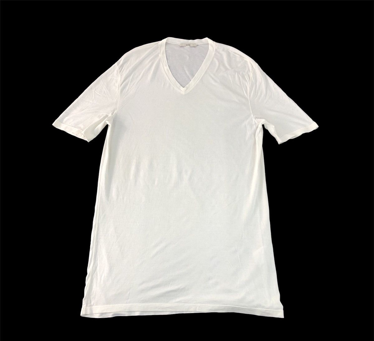 Prada Prada Italy Plain Inner Deep V Neck White Tee Size US M / EU 48-50 / 2 - 1 Thumbnail