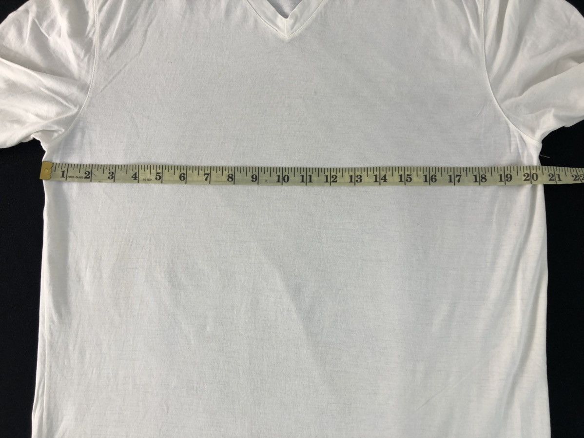 Prada Prada Italy Plain Inner Deep V Neck White Tee Size US M / EU 48-50 / 2 - 7 Thumbnail