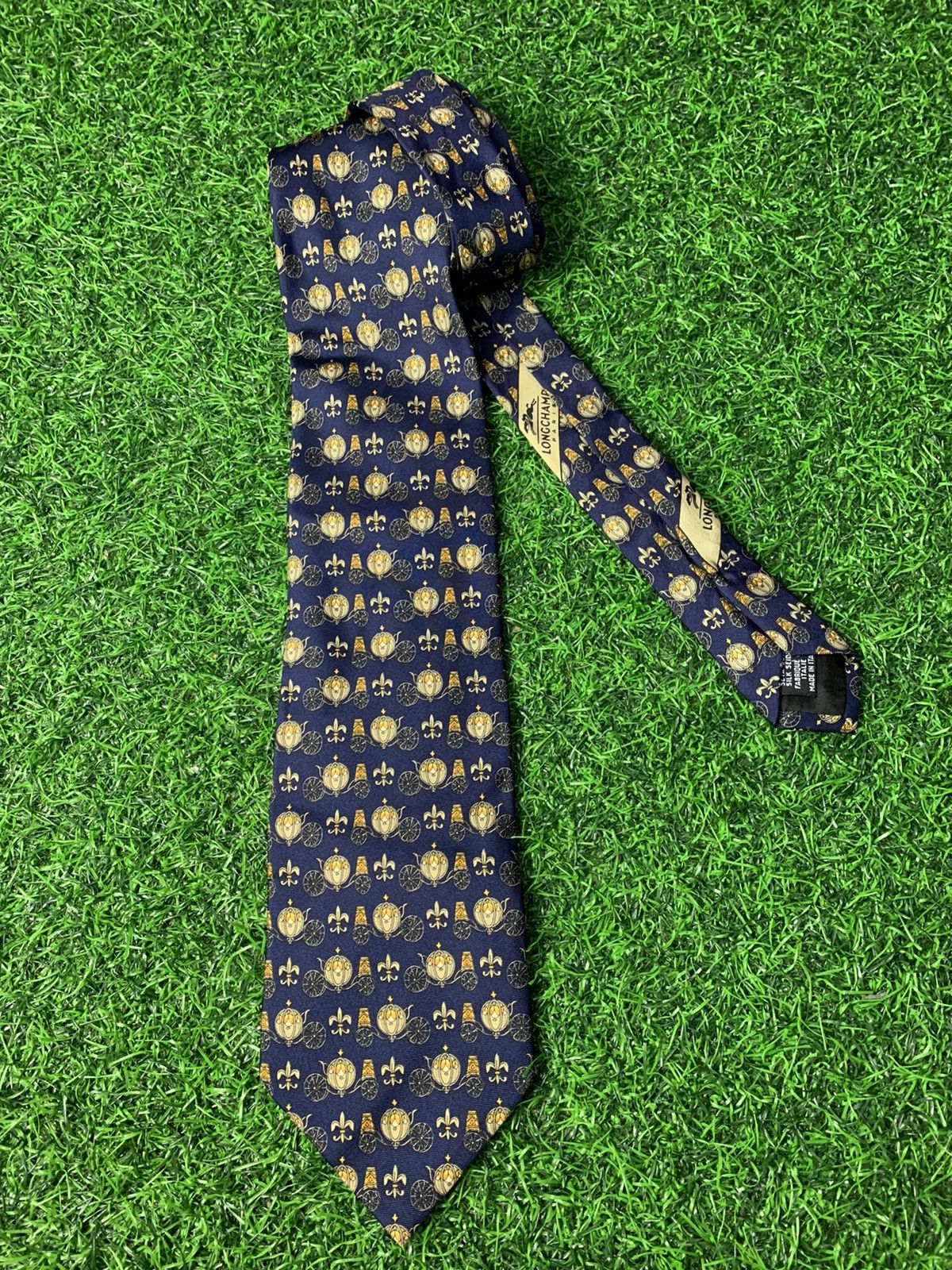 Longchamp Longchamp Men’s Neck Tie Monograms Abstract Size ONE SIZE - 1 Thumbnail