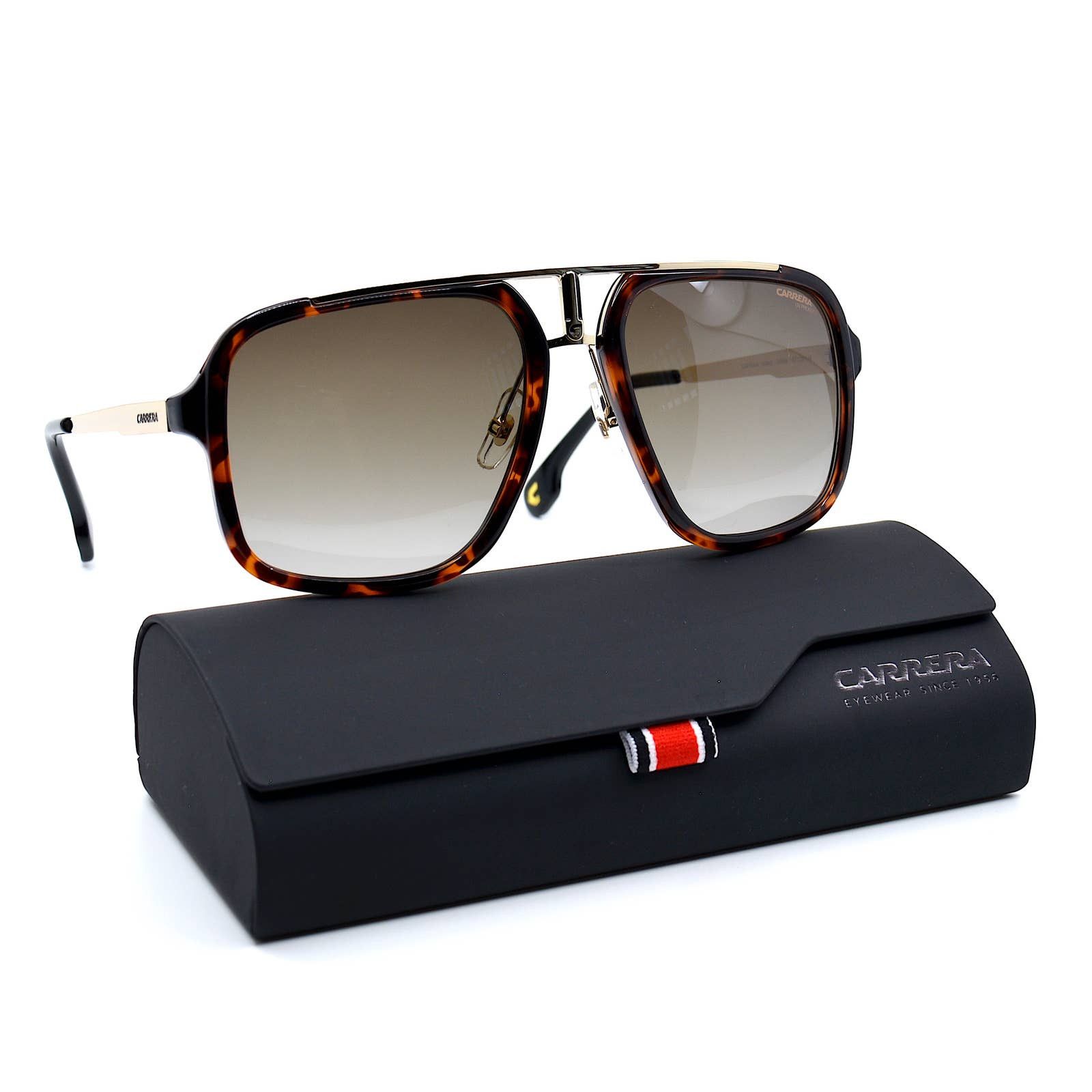 CARRERA 1004/S HAVANA GOLD BROWN GRADIENT AVIATOR SUNGLASSES