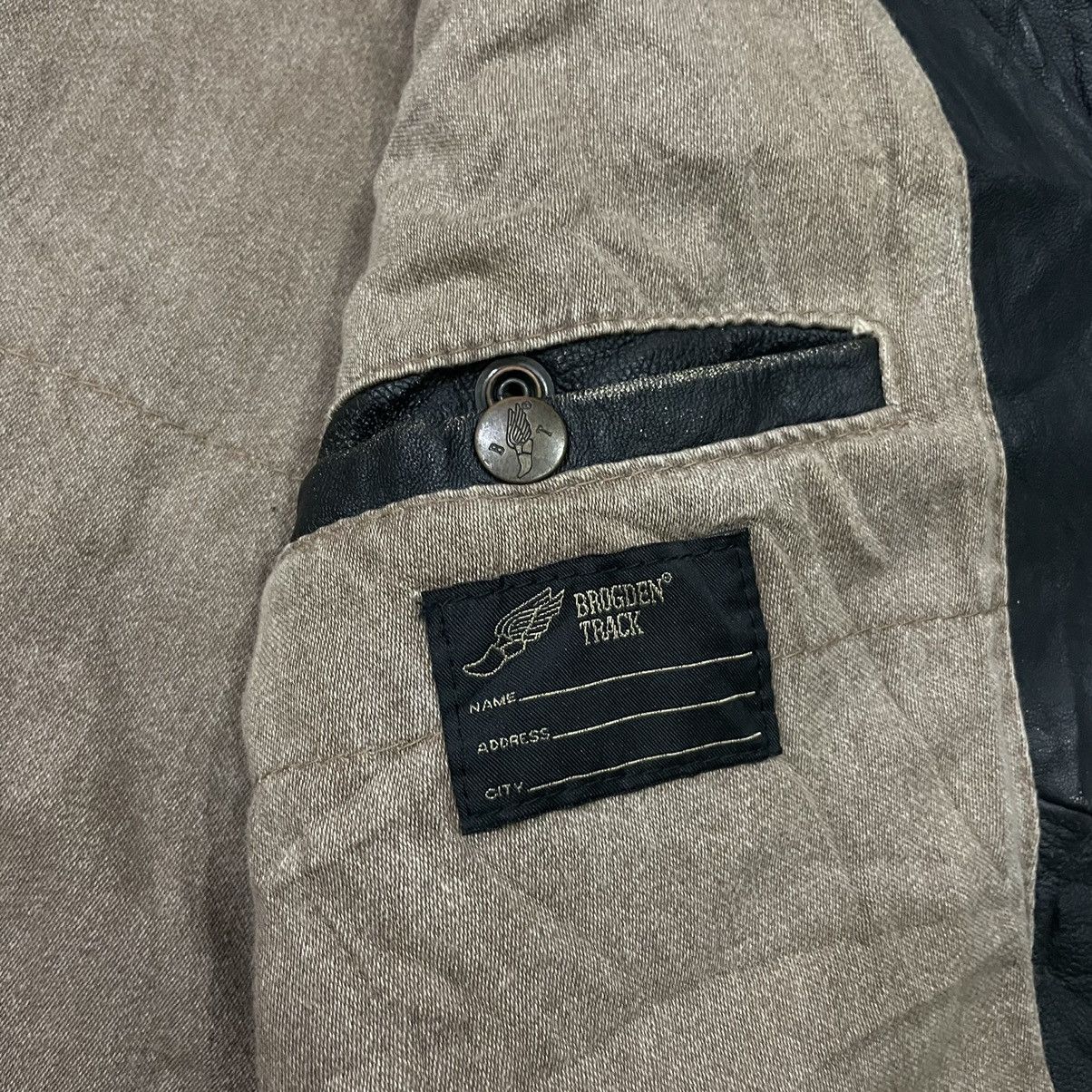 Japanese Brand Vintage Brogden Track Military Inspired Leather Jacket Size US S / EU 44-46 / 1 - 23 Thumbnail