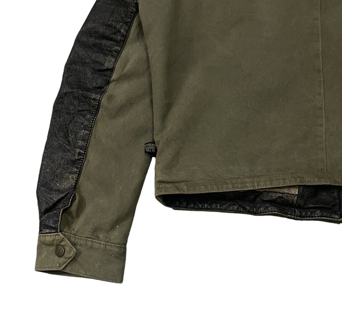 Japanese Brand Vintage Brogden Track Military Inspired Leather Jacket Size US S / EU 44-46 / 1 - 16 Thumbnail