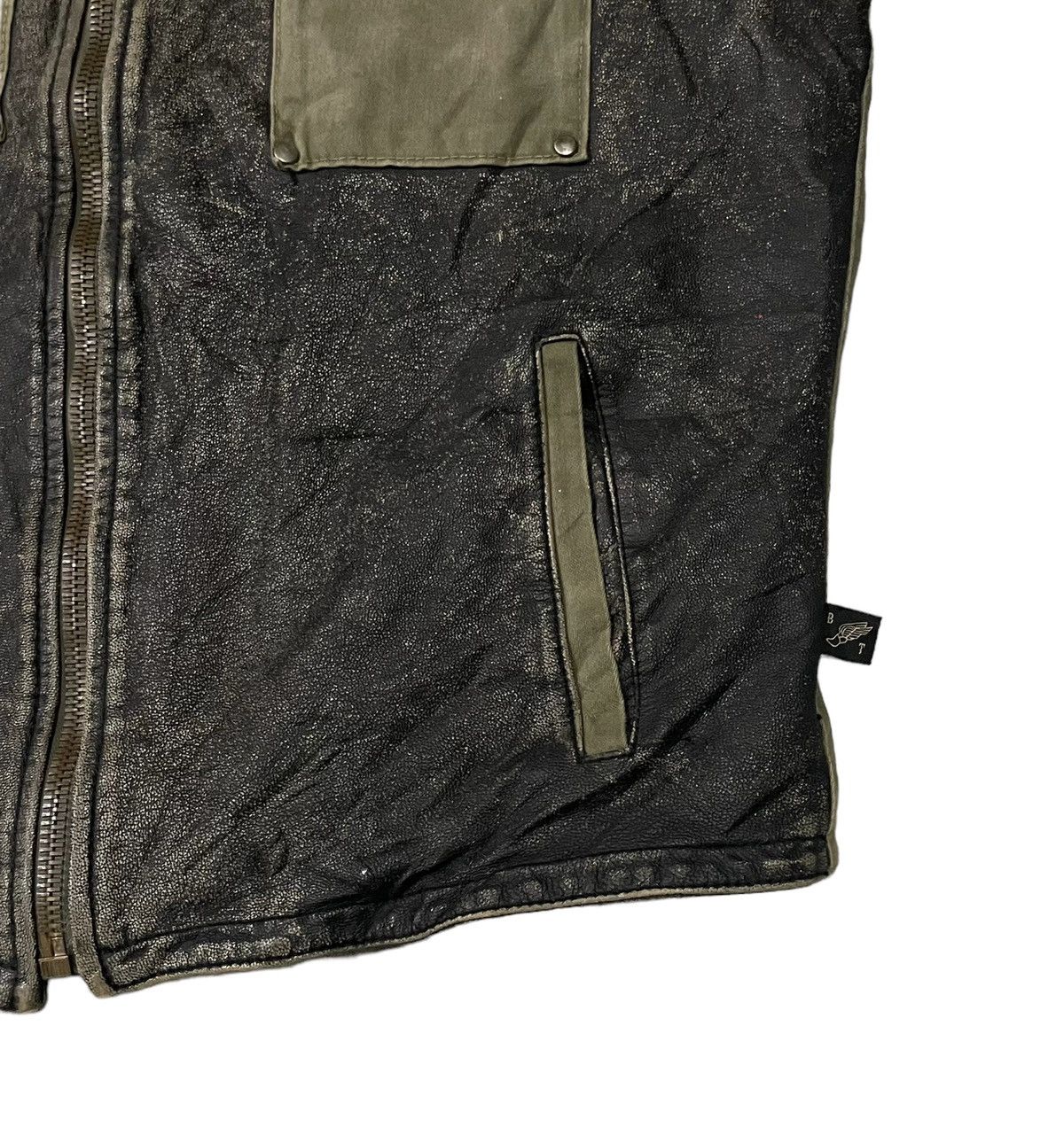 Japanese Brand Vintage Brogden Track Military Inspired Leather Jacket Size US S / EU 44-46 / 1 - 3 Thumbnail