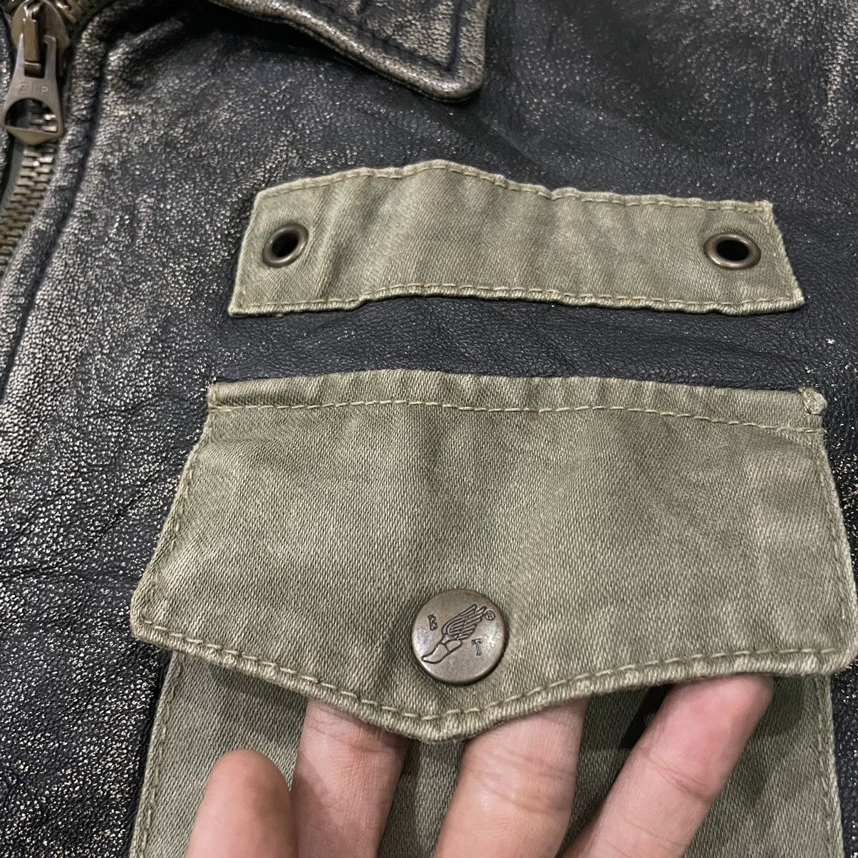 Japanese Brand Vintage Brogden Track Military Inspired Leather Jacket Size US S / EU 44-46 / 1 - 11 Thumbnail